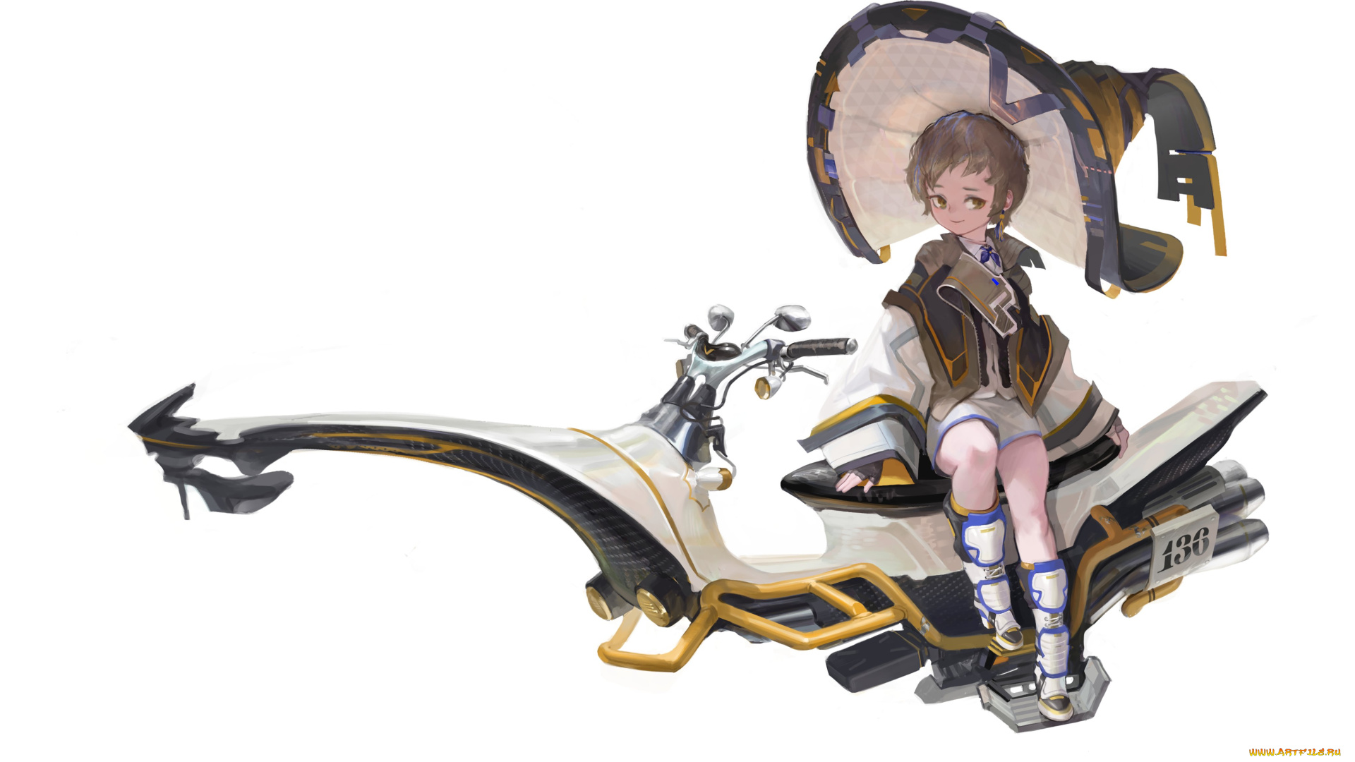 аниме, оружие, , техника, , технологии, девушка