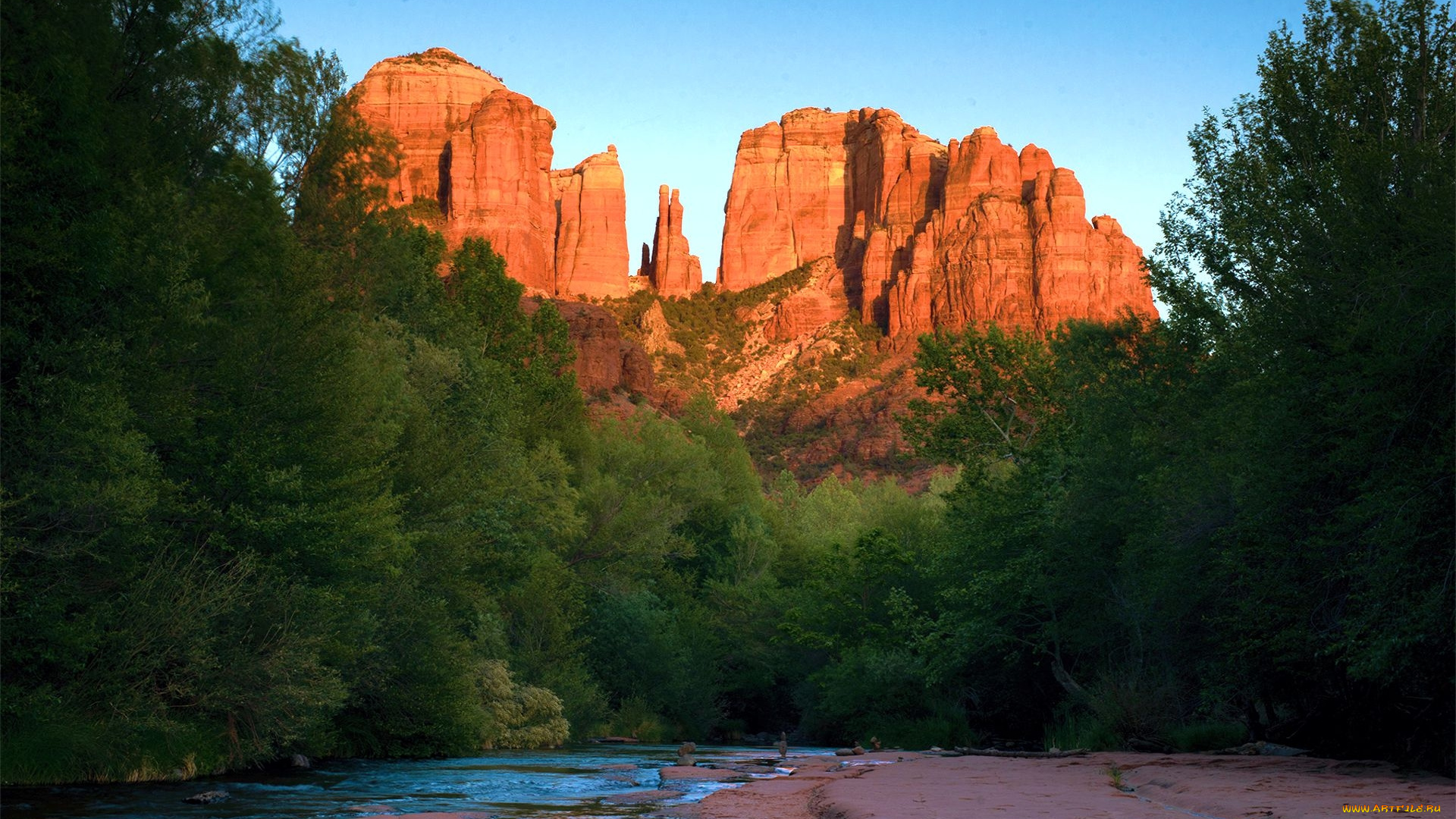 cathedral, rock, sedona, arizona, природа, горы, cathedral, rock, sedona