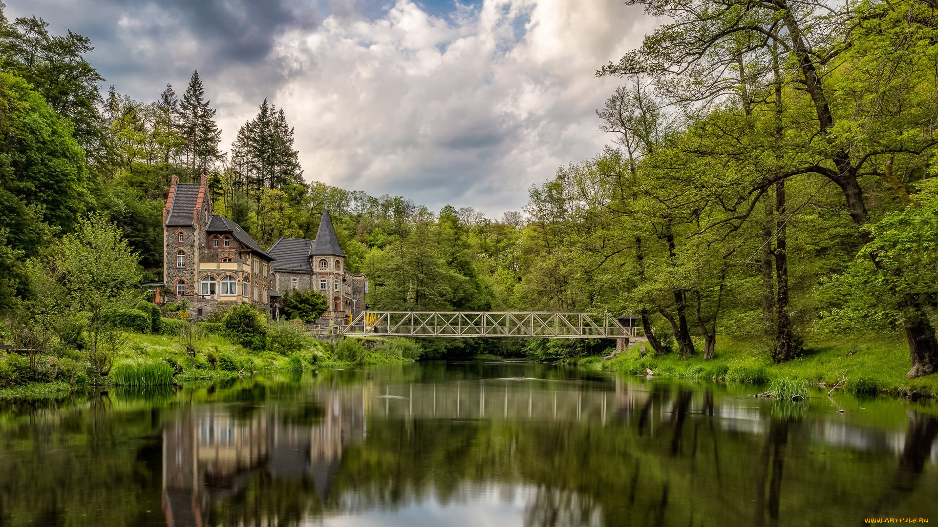 hotel, bodeblick, treseburg, germany, города, -, здания, , дома, hotel, bodeblick