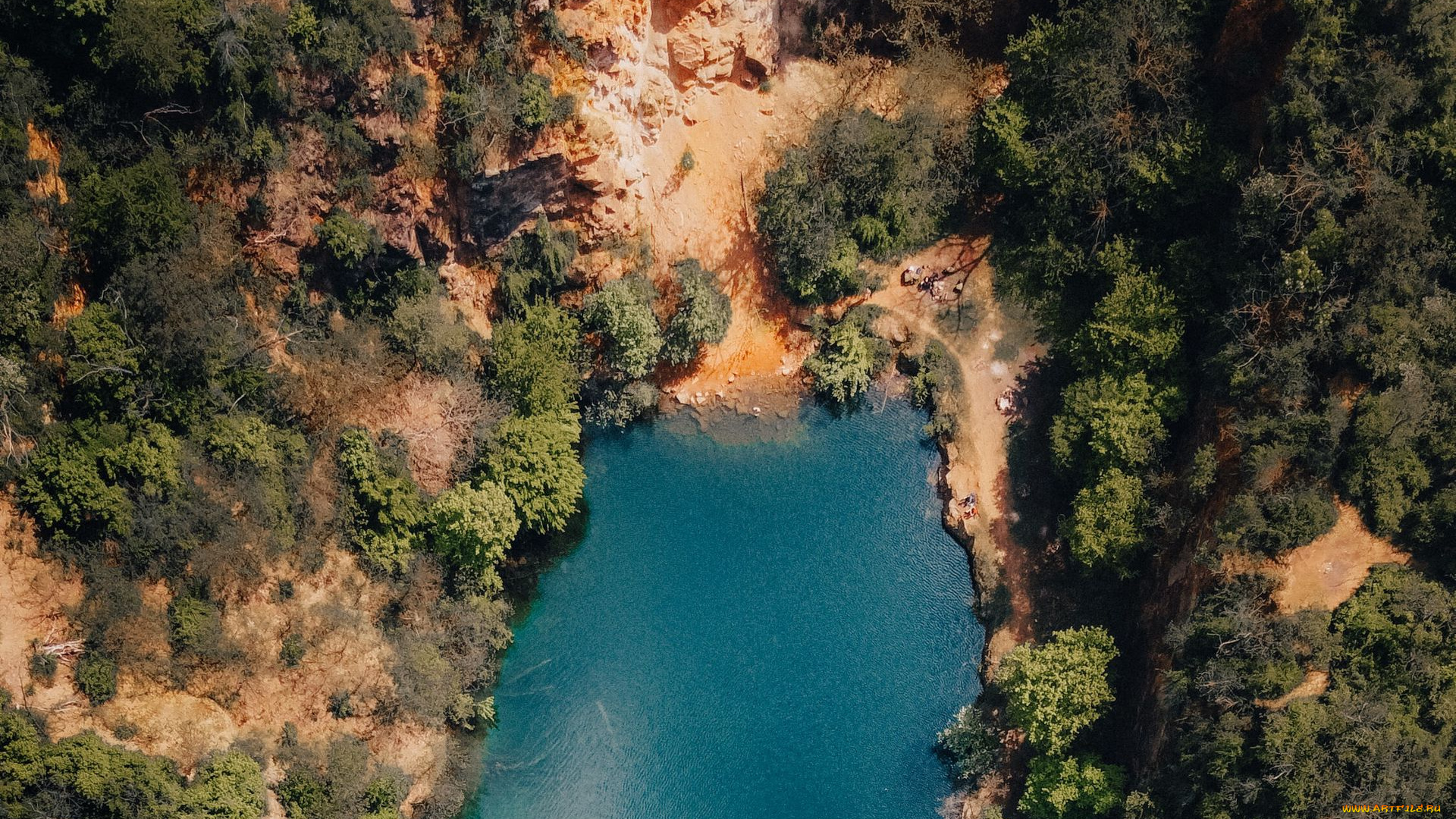 природа, реки, озера, ущелье, озеро