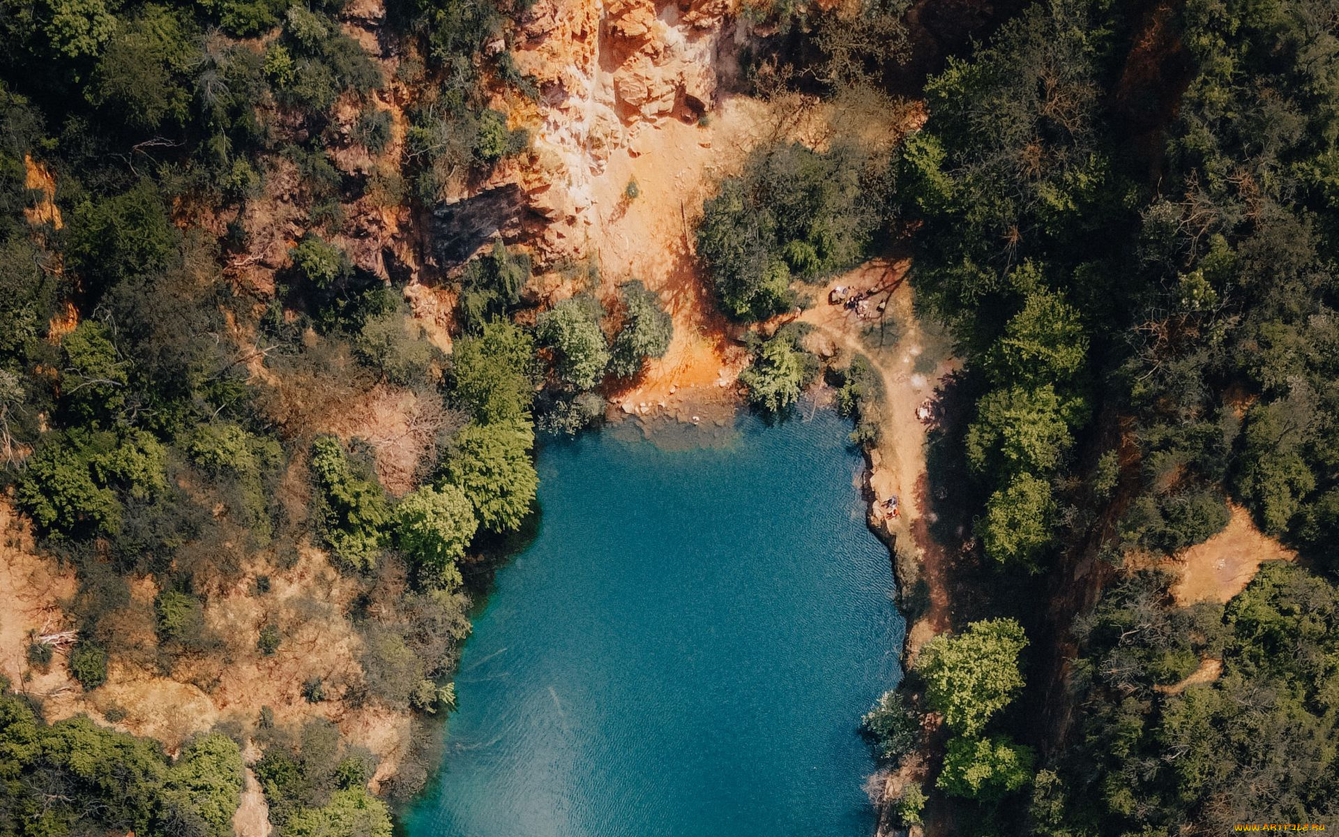 природа, реки, озера, ущелье, озеро