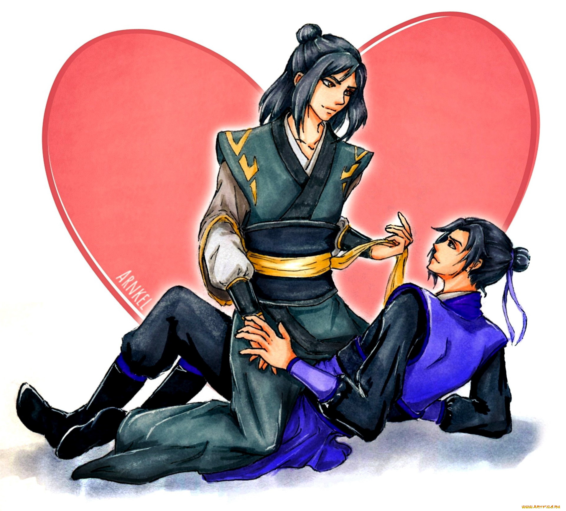 аниме, mo, dao, zu, shi, не, хуайсан, цзян, чэн, сердце