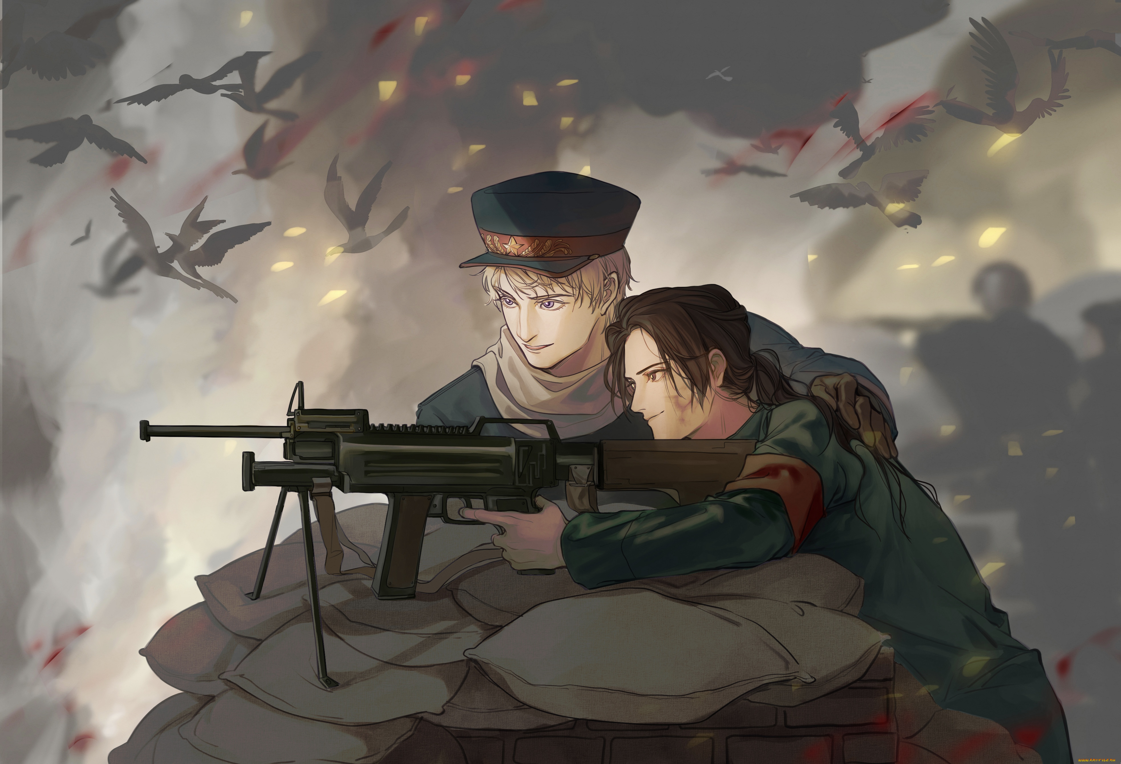 аниме, hetalia, , axis, powers, хеталия, и, страны, оси