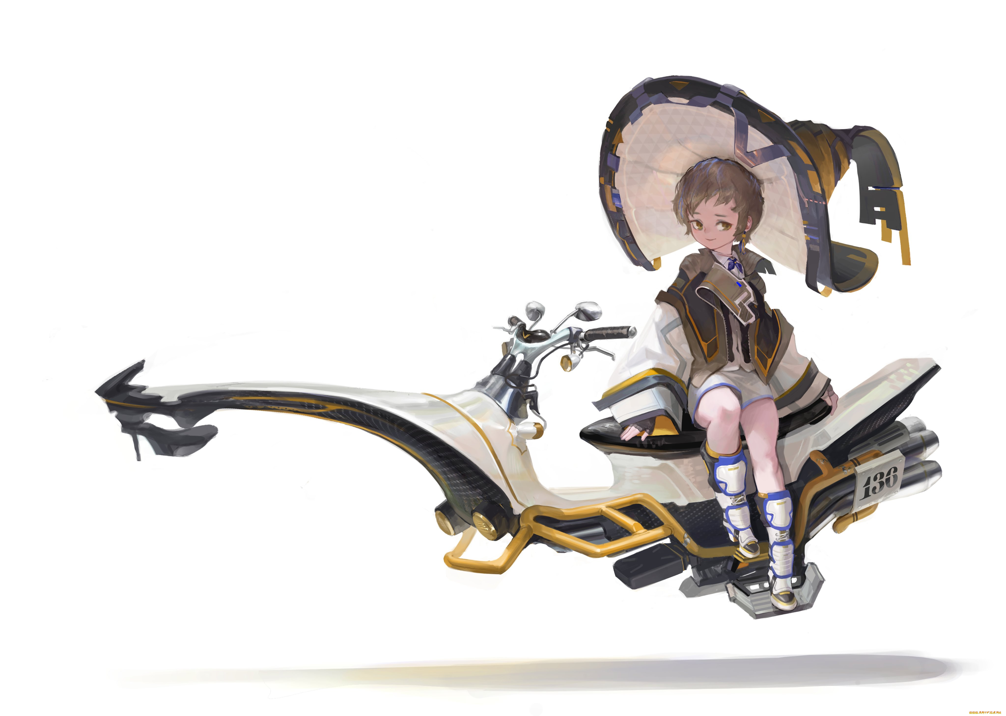 аниме, оружие, , техника, , технологии, девушка