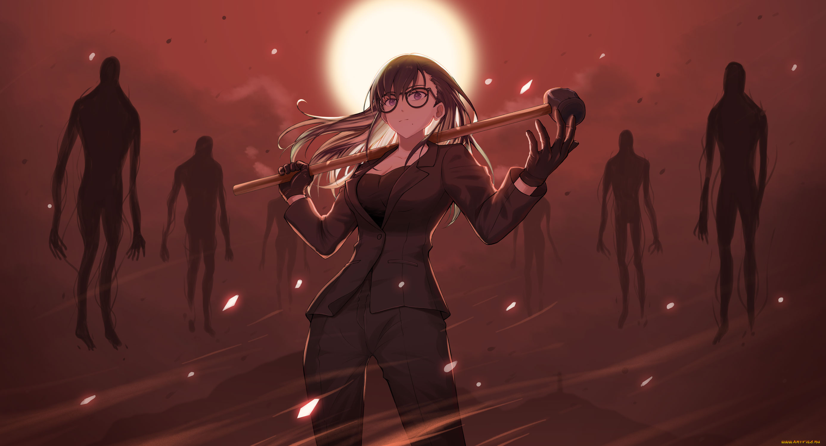 аниме, животные, , существа, summer, time, rendering