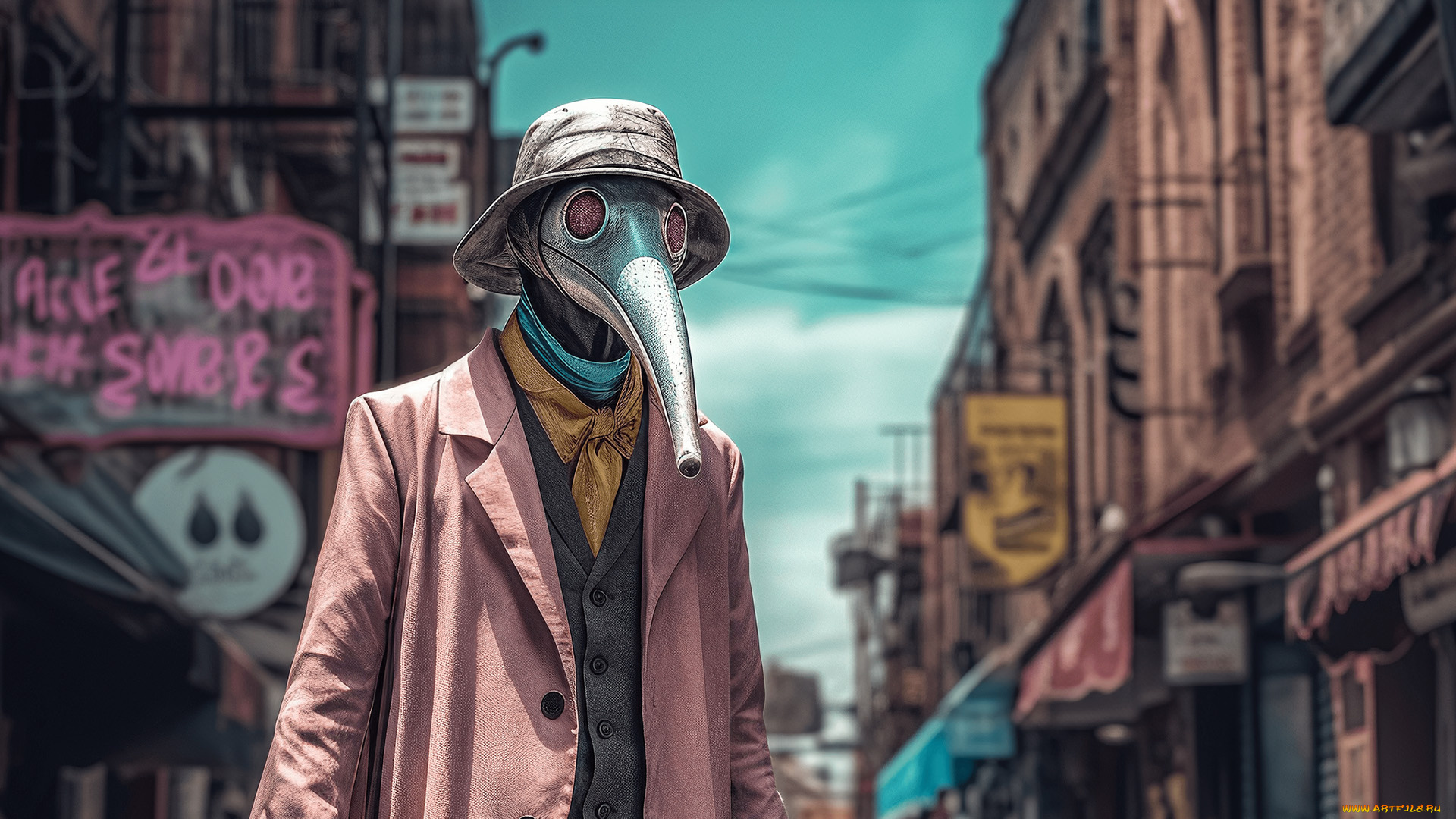 3д, графика, другое, , other, нейросети, графика, нейроарт, ai, art, нейронные, сети, рисунки, нейро, искусство, чумная, маска