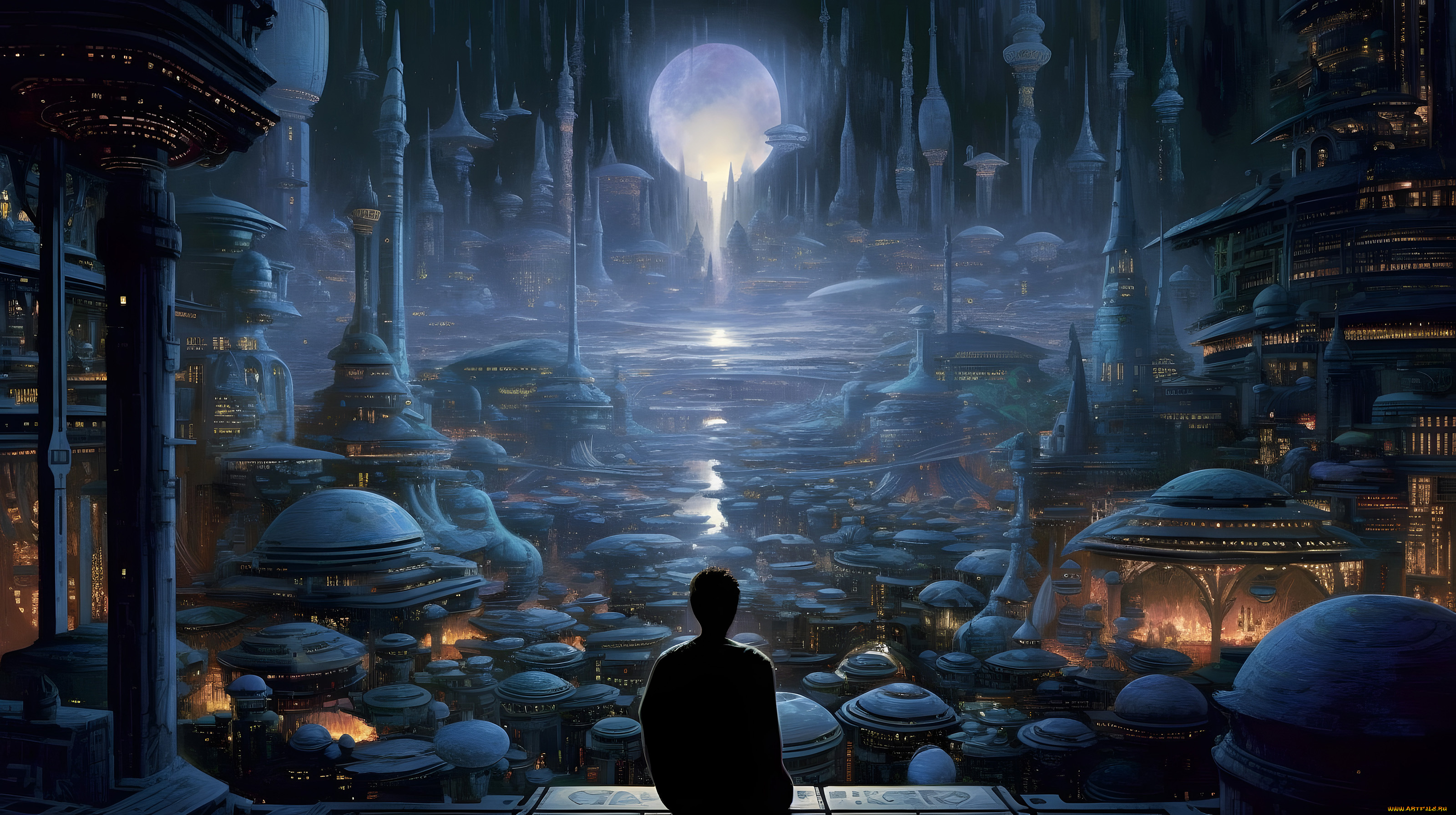 фэнтези, иные, миры, , иные, времена, фантастический, город, будущего