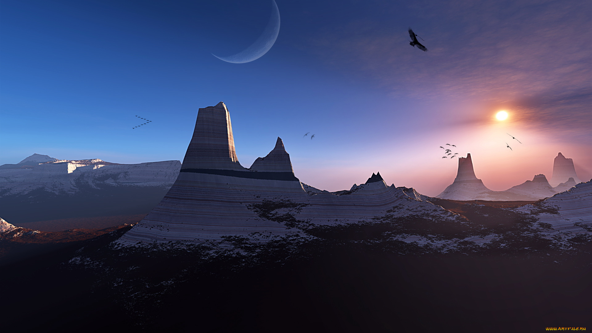 3д, графика, nature, landscape, природа