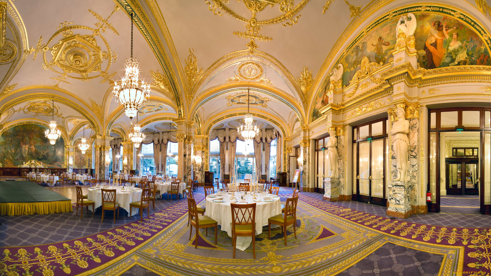 интерьер, кафе, рестораны, отели, монако