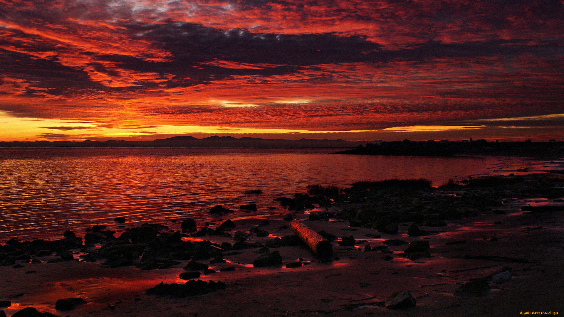 природа, восходы, закаты, закат, море