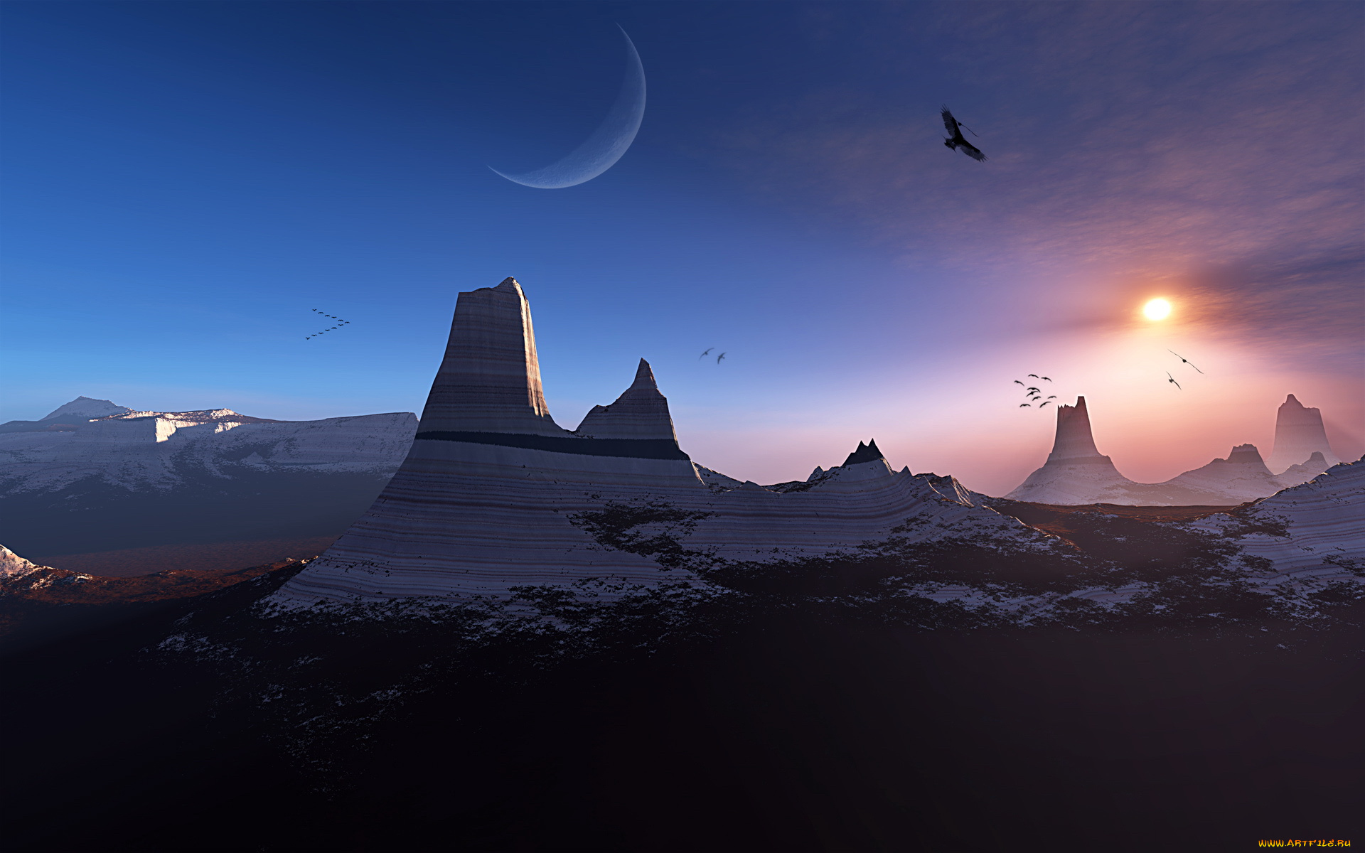 3д, графика, nature, landscape, природа