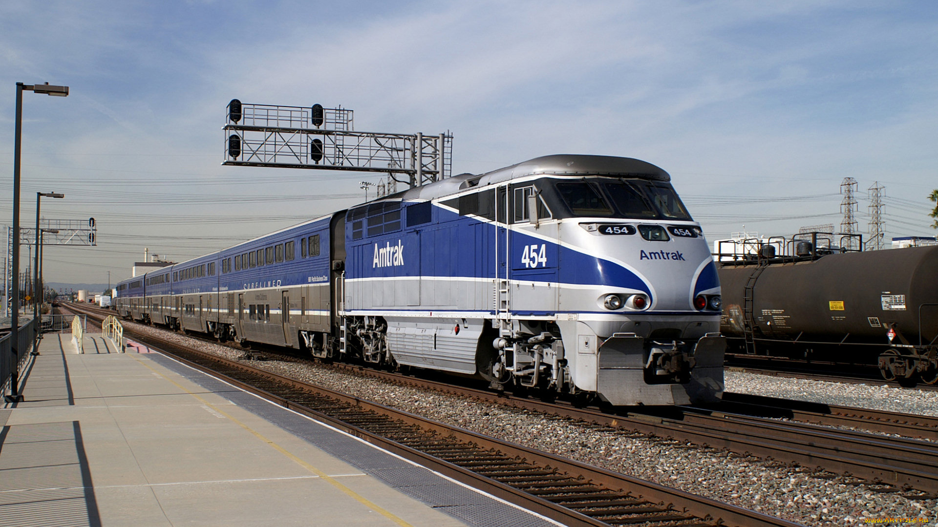 amtrack, техника, поезда, станция, сша, состав