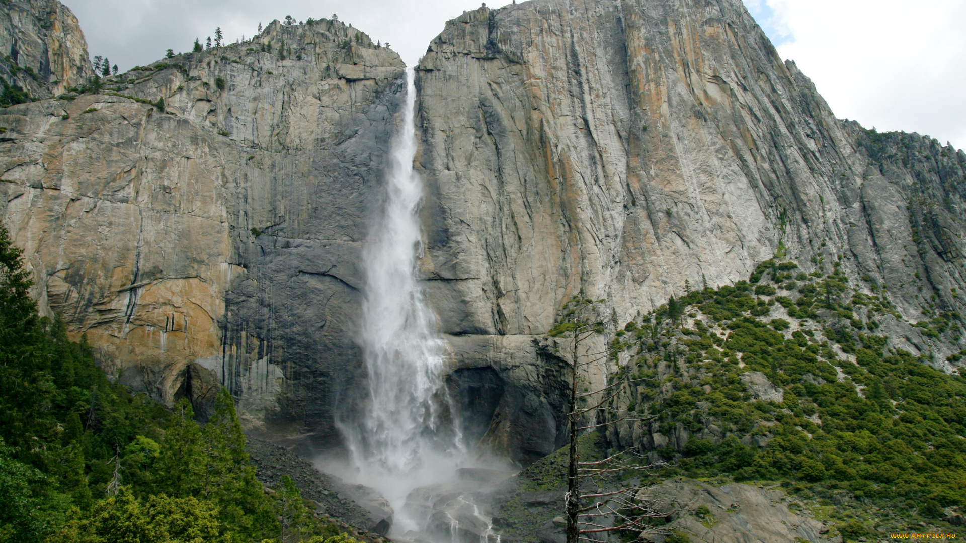 природа, водопады, yosemite, usa, california