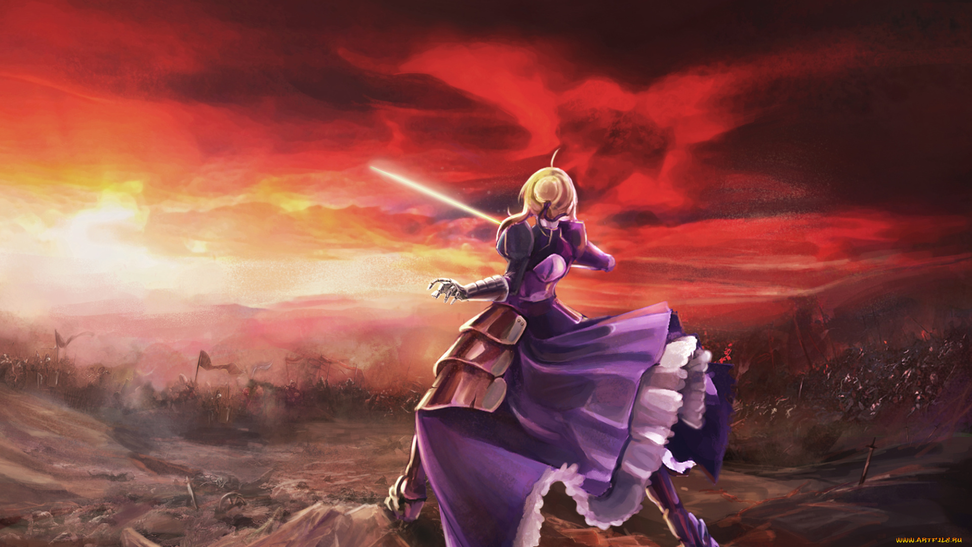 saber, аниме, fate, stay, night