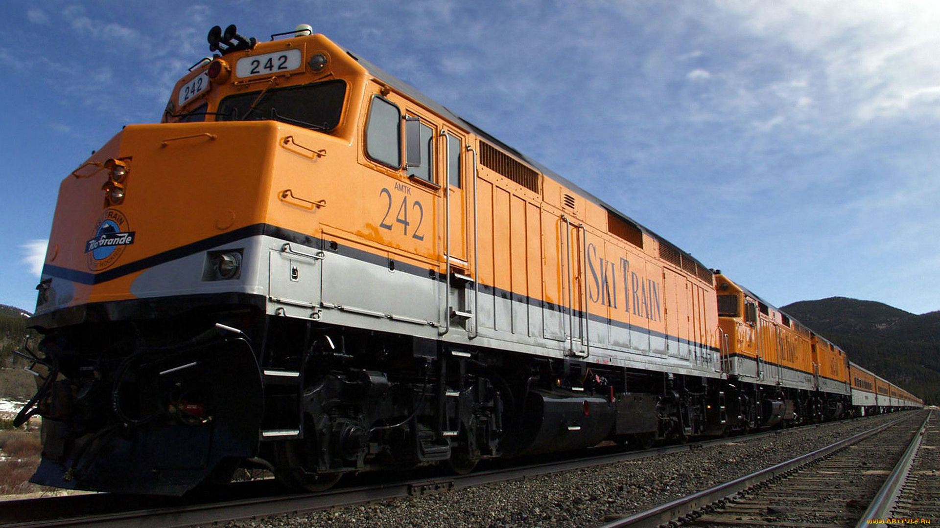 техника, поезда, поезд, локомотив, вагоны