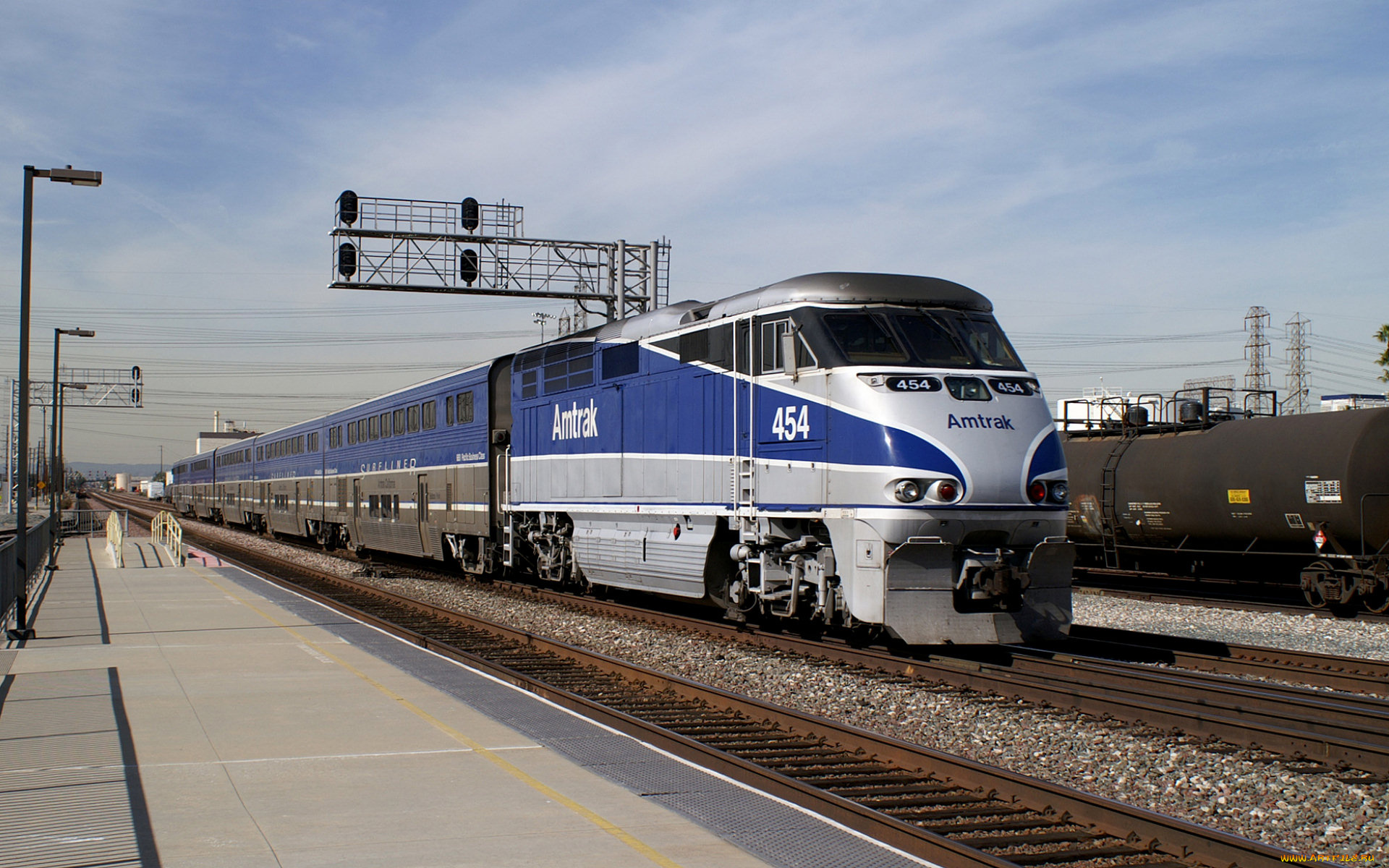 amtrack, техника, поезда, станция, сша, состав