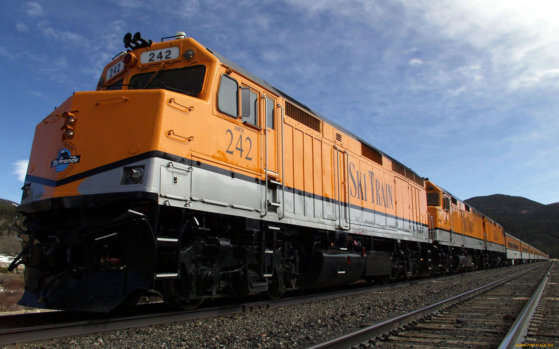 техника, поезда, поезд, локомотив, вагоны