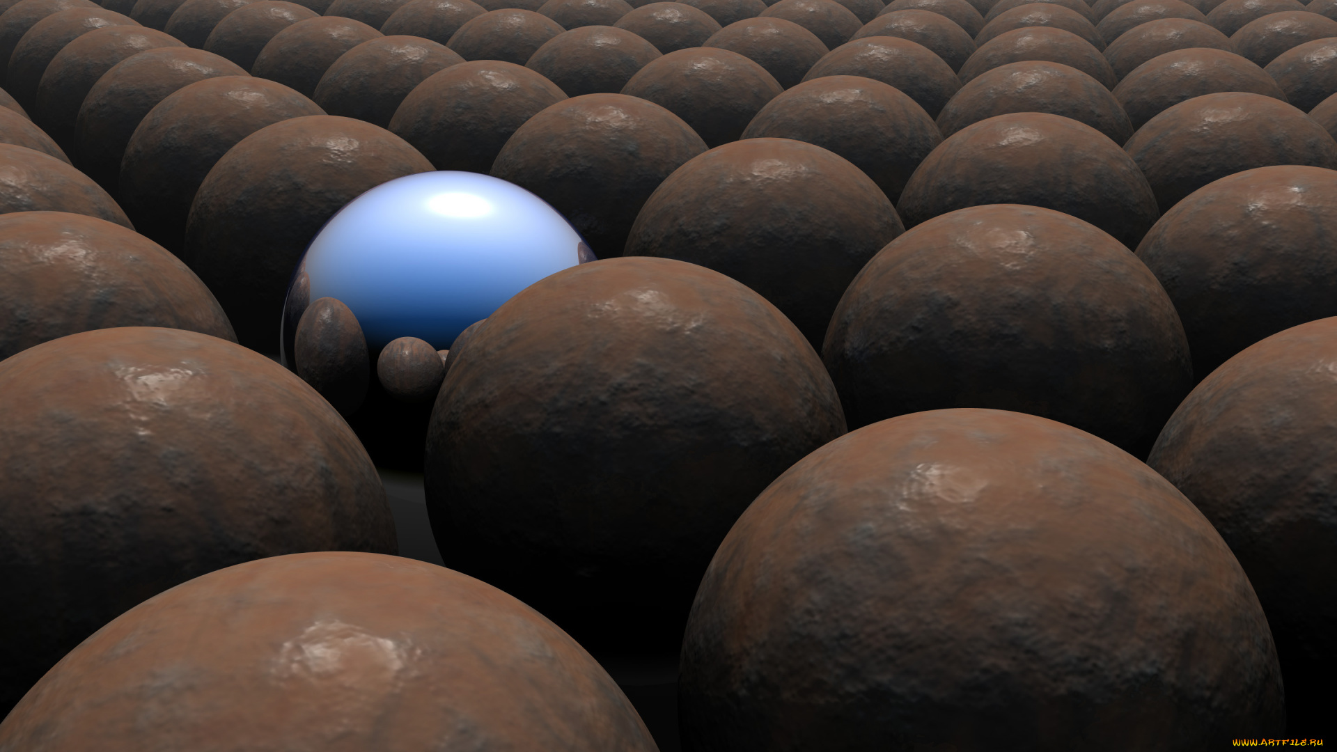 3д, графика, шары