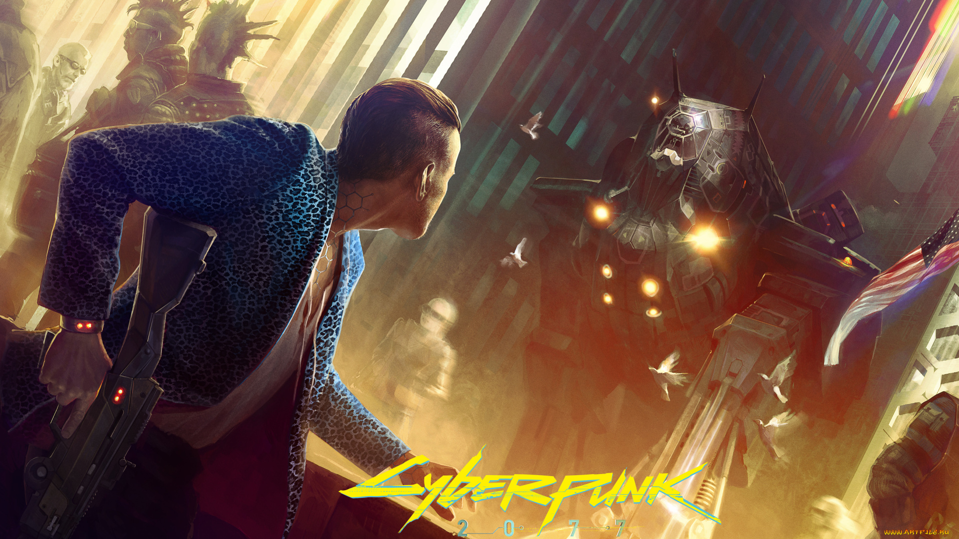 cyberpunk, 2077, видео, игры, оружие