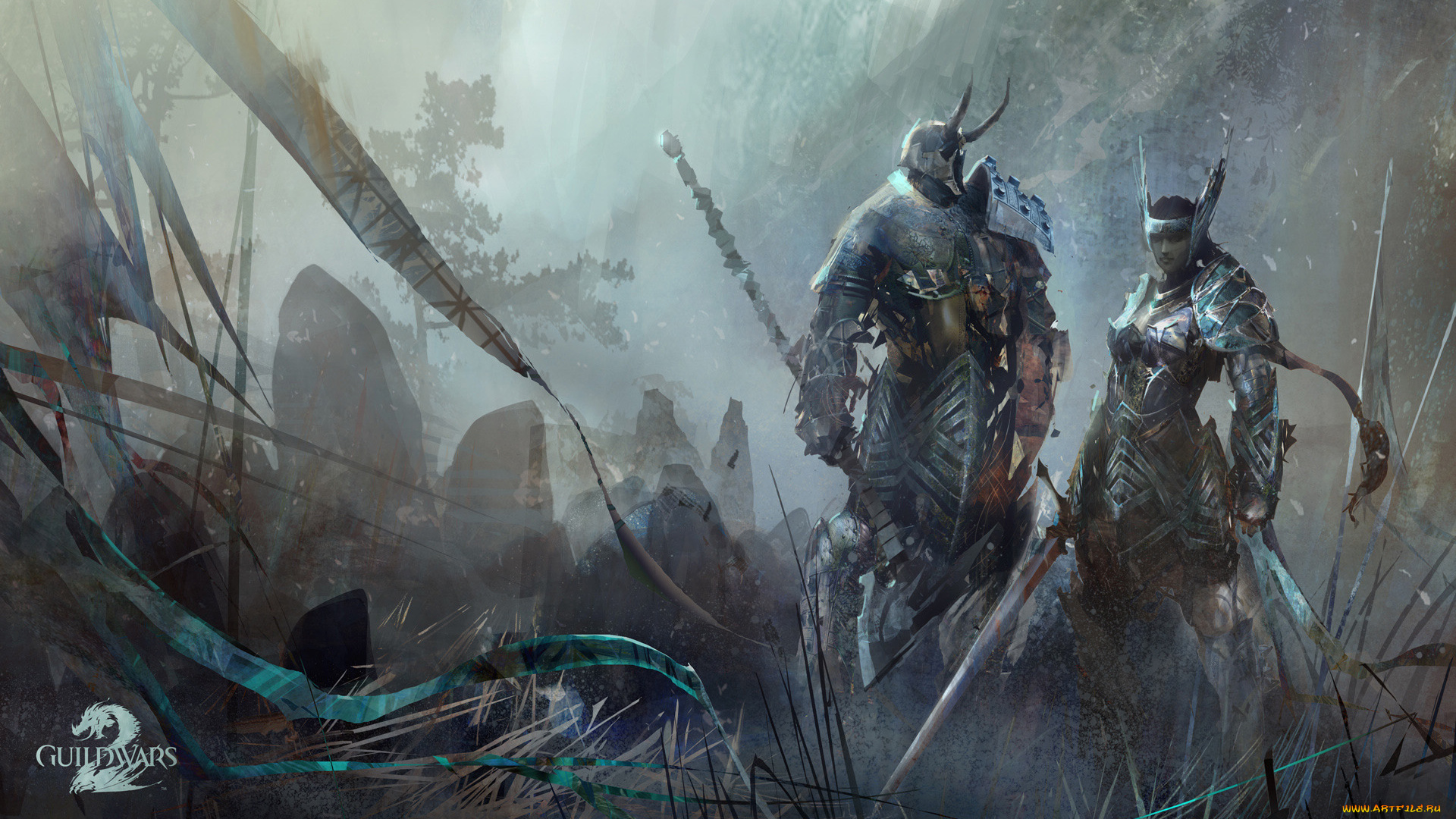 guild, wars, видео, игры, девушка, оружие