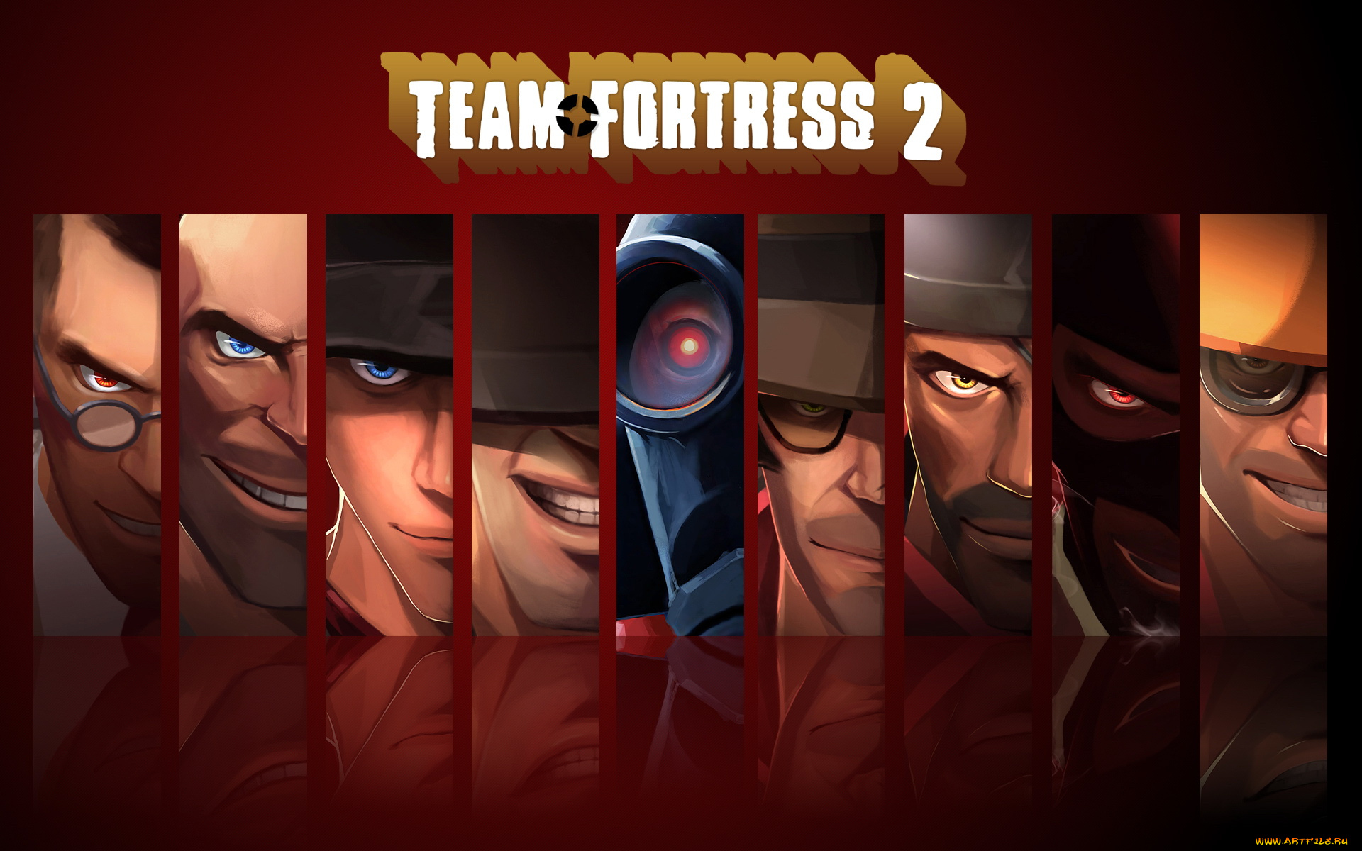 team, fortress, видео, игры, лица
