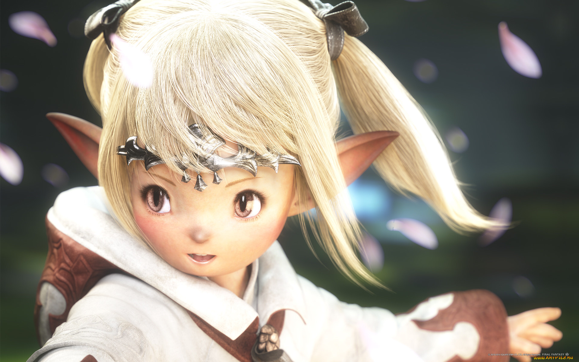 видео, игры, final, fantasy, xiv, эльфийка