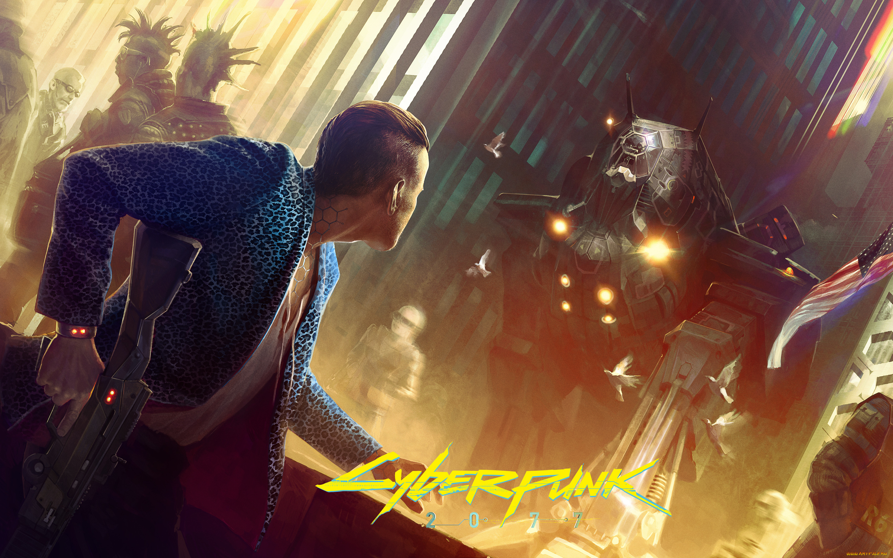 cyberpunk, 2077, видео, игры, оружие