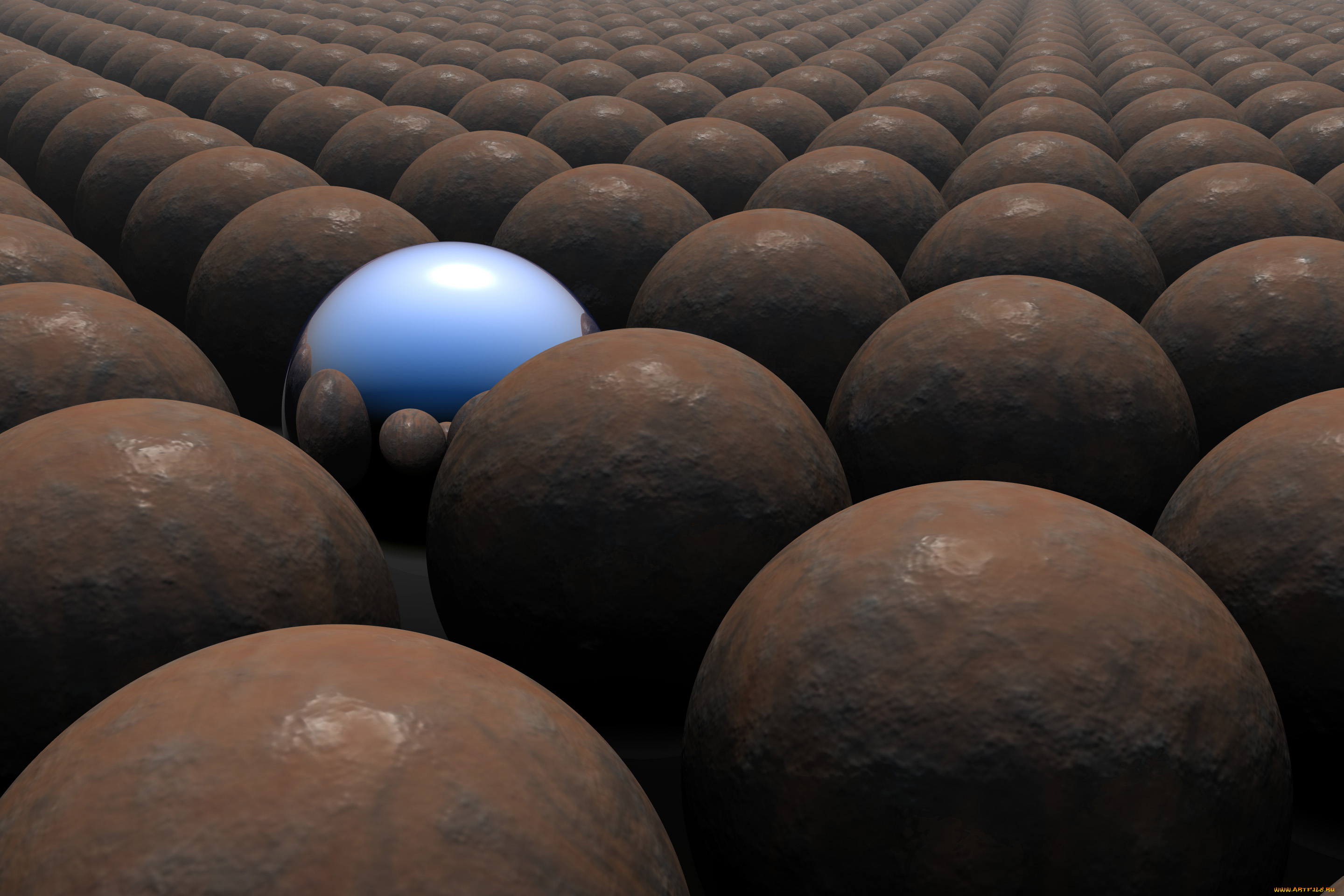 3д, графика, шары