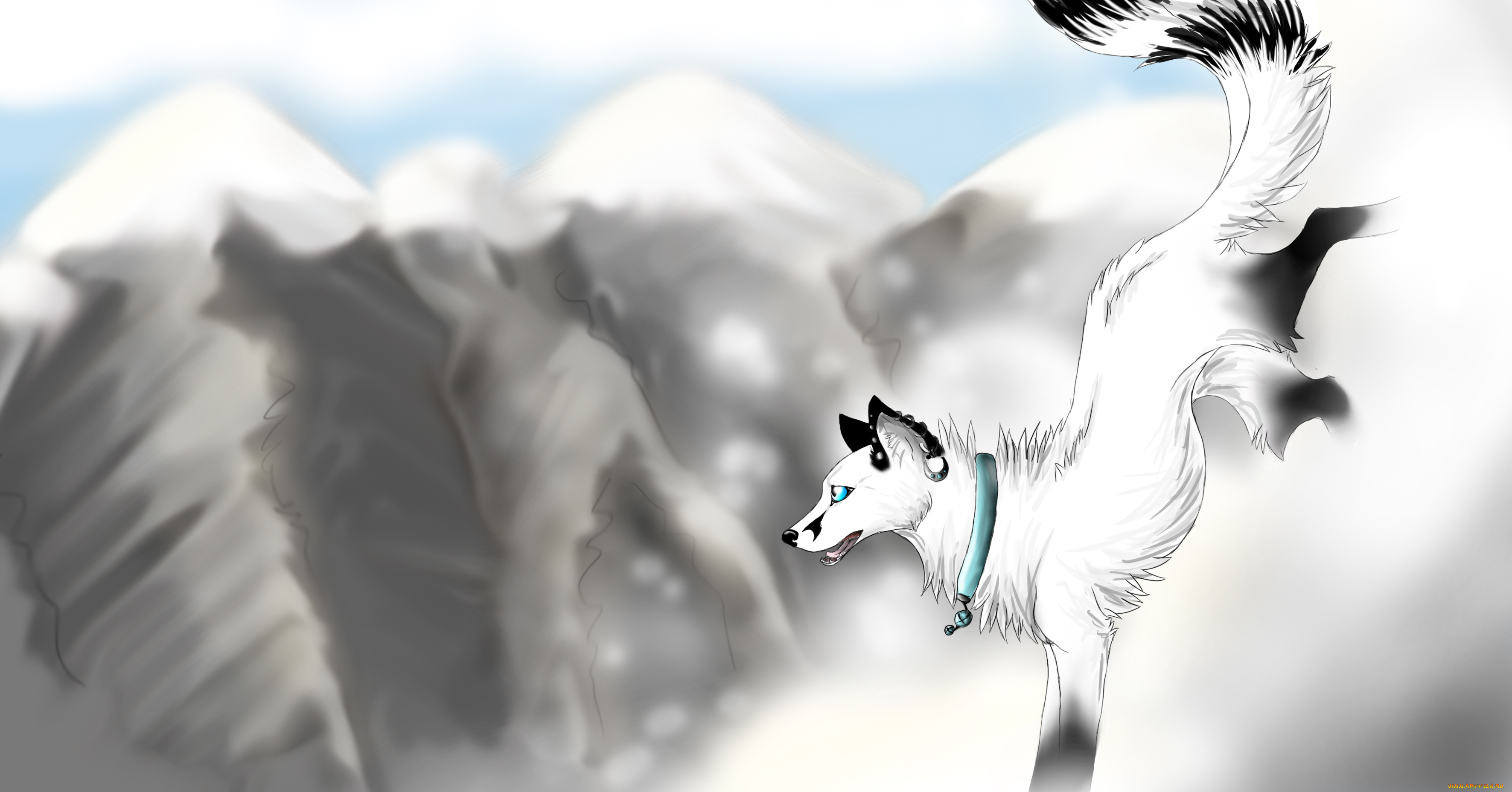 рисованные, животные, собаки, собака