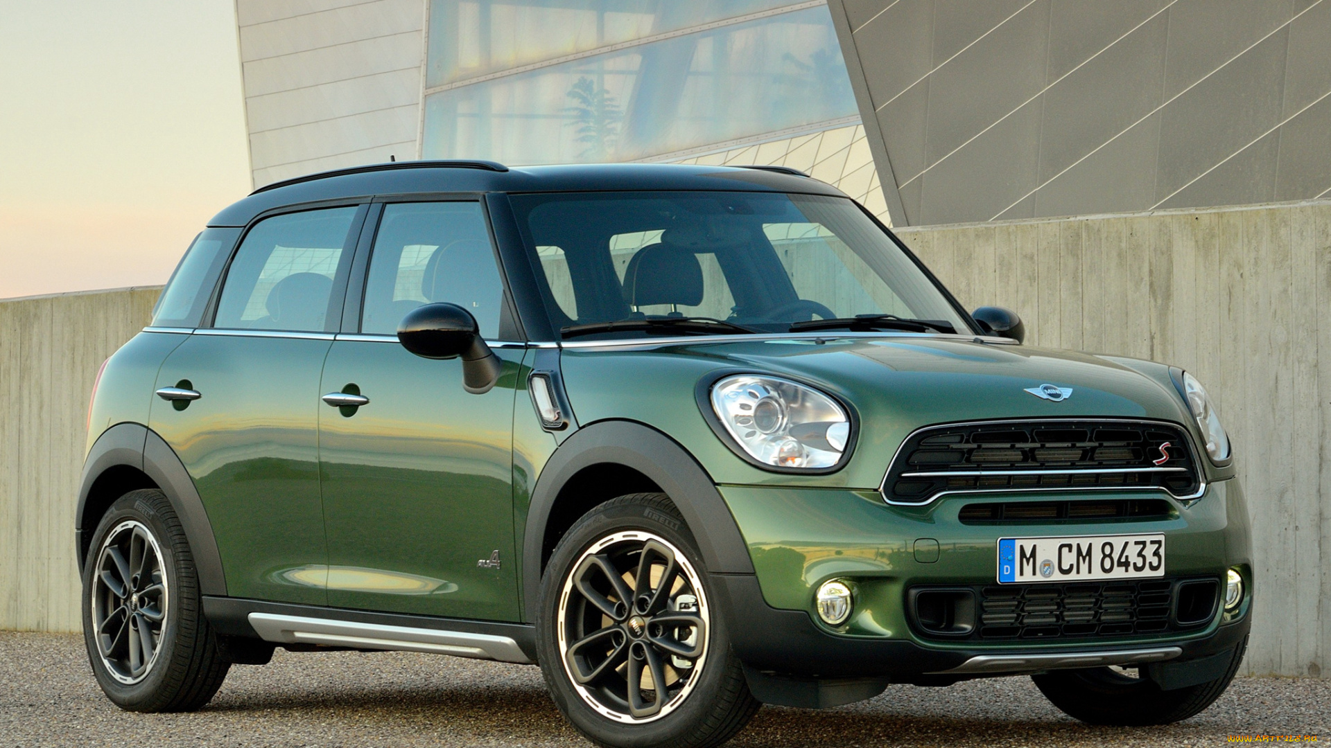 автомобили, mini, cooper, s, countryman, r60, 2014г, зеленый