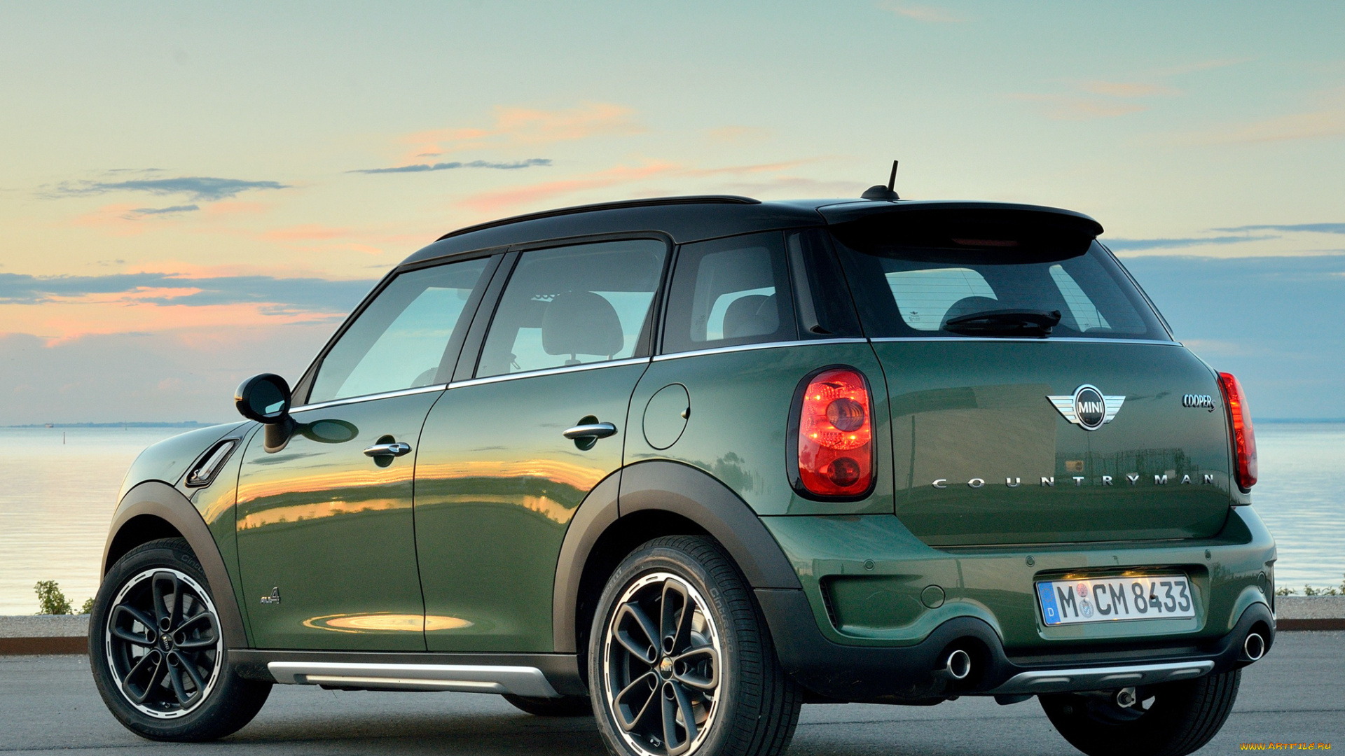 автомобили, mini, зеленый, 2014г, cooper, s, countryman, r60