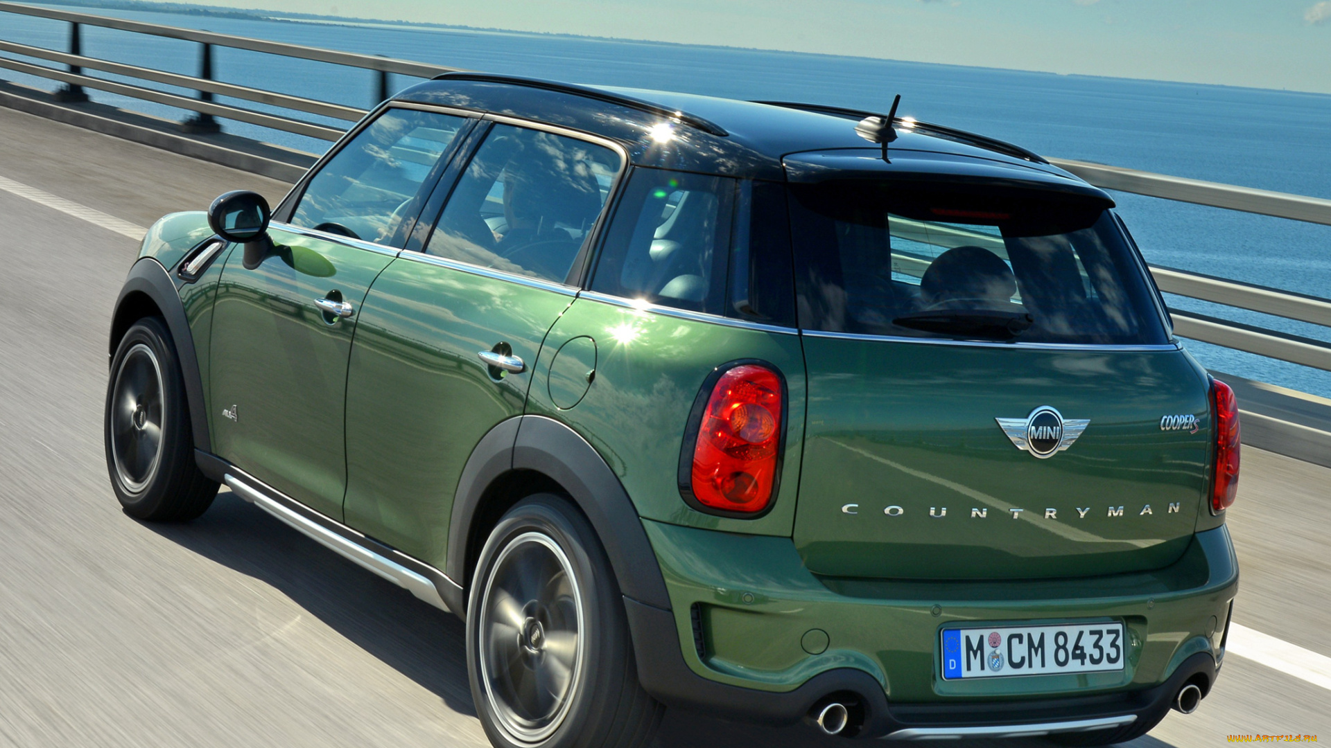 автомобили, mini, зеленый, 2014г, r60, s, countryman, cooper