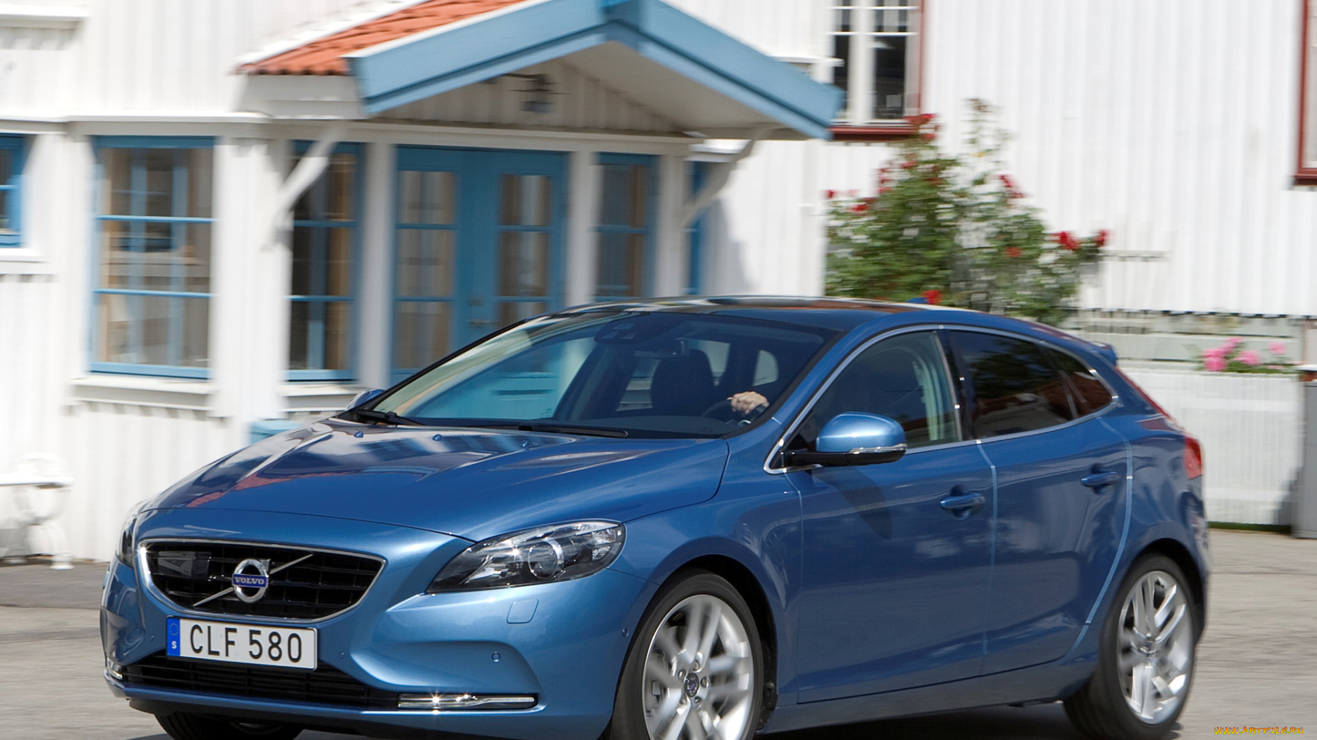 автомобили, volvo, d4, v40, синий