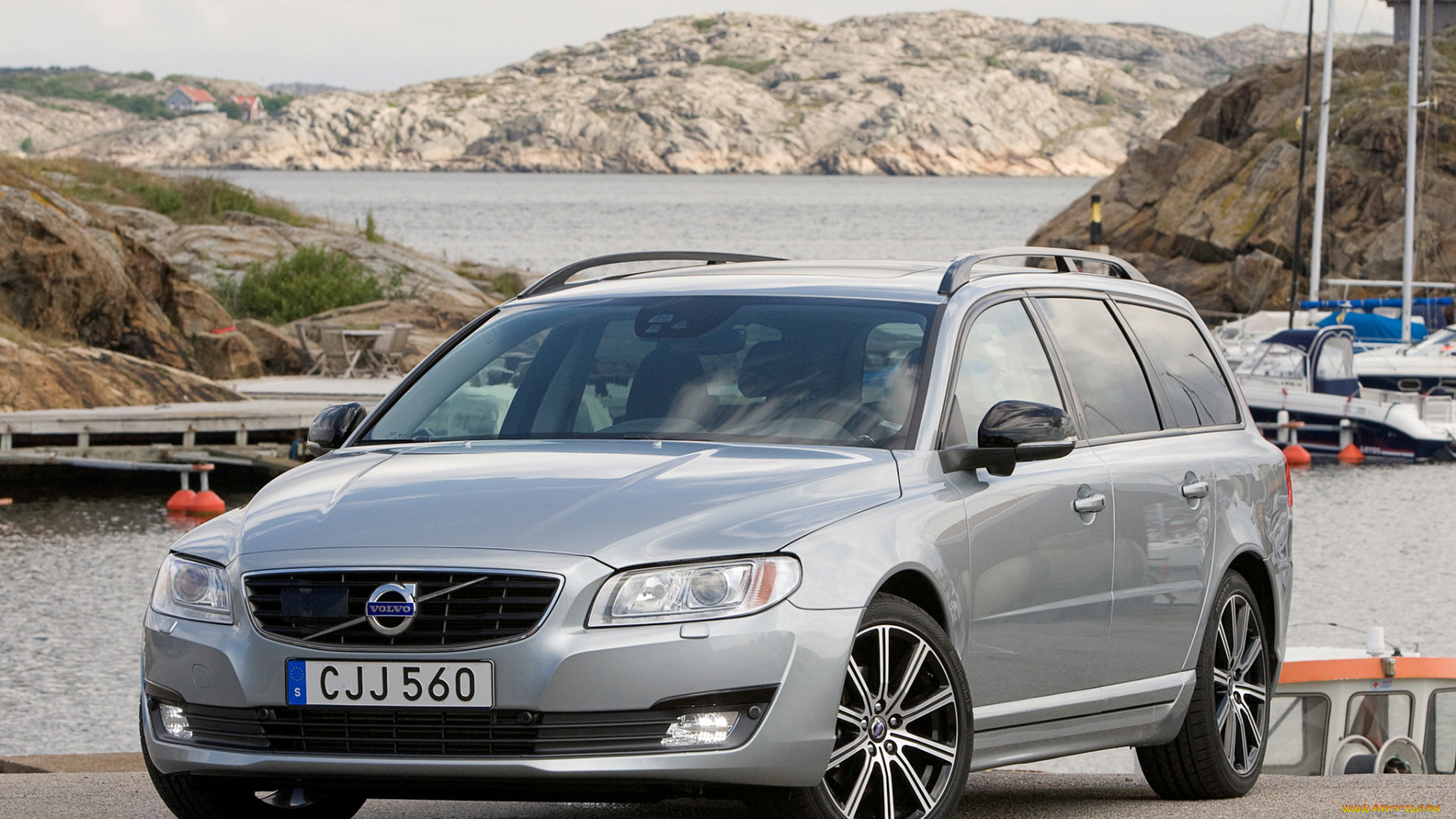автомобили, volvo, серый, d4, v70