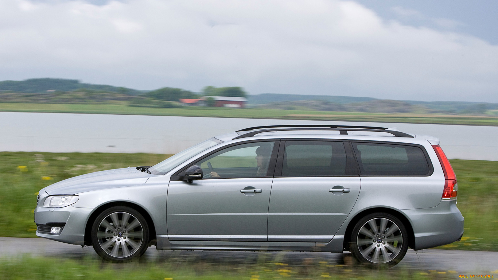 автомобили, volvo, серый, v70, d4