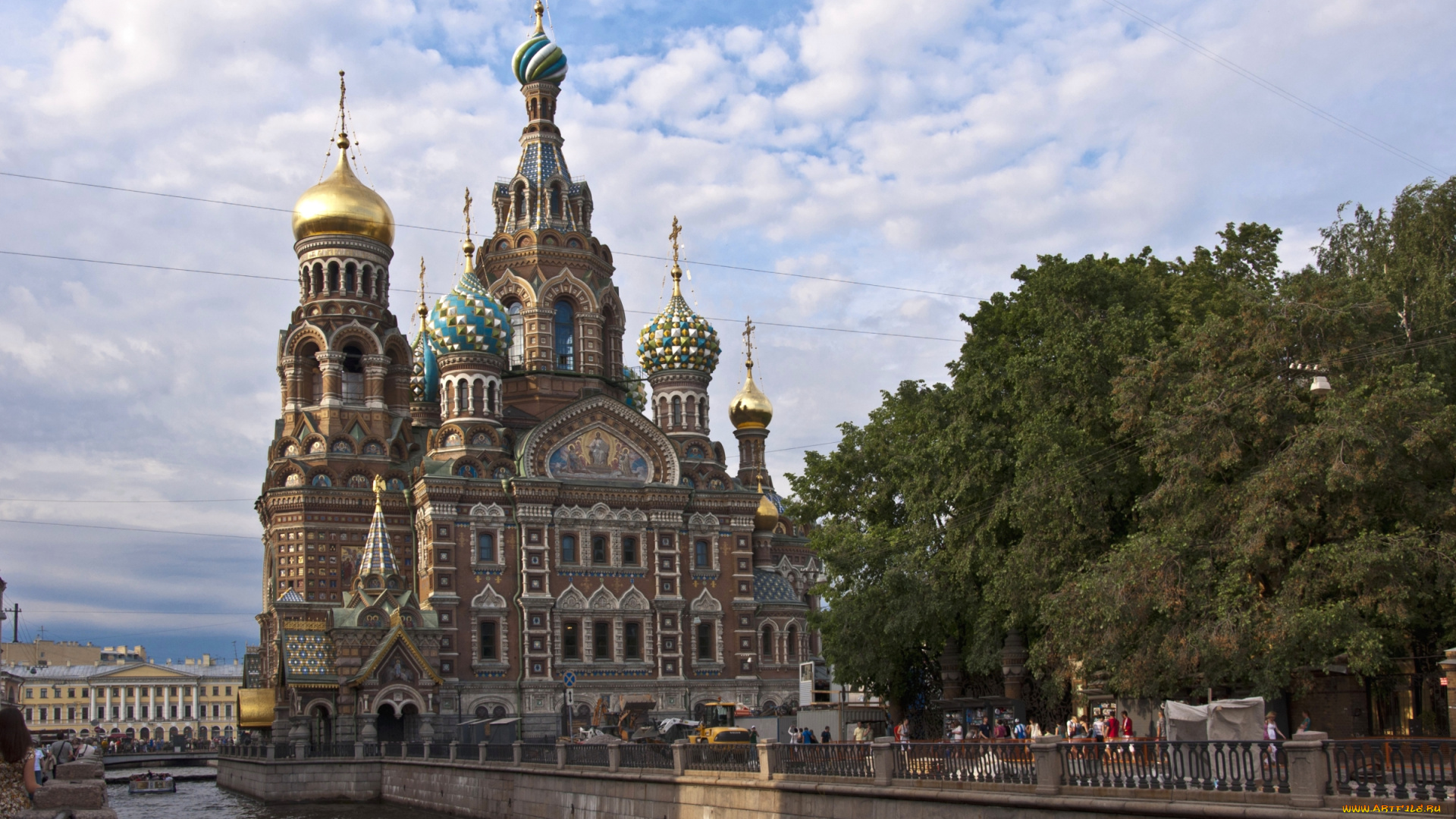 города, санкт-петербург, , петергоф, , россия, набережная, спас, на, крови