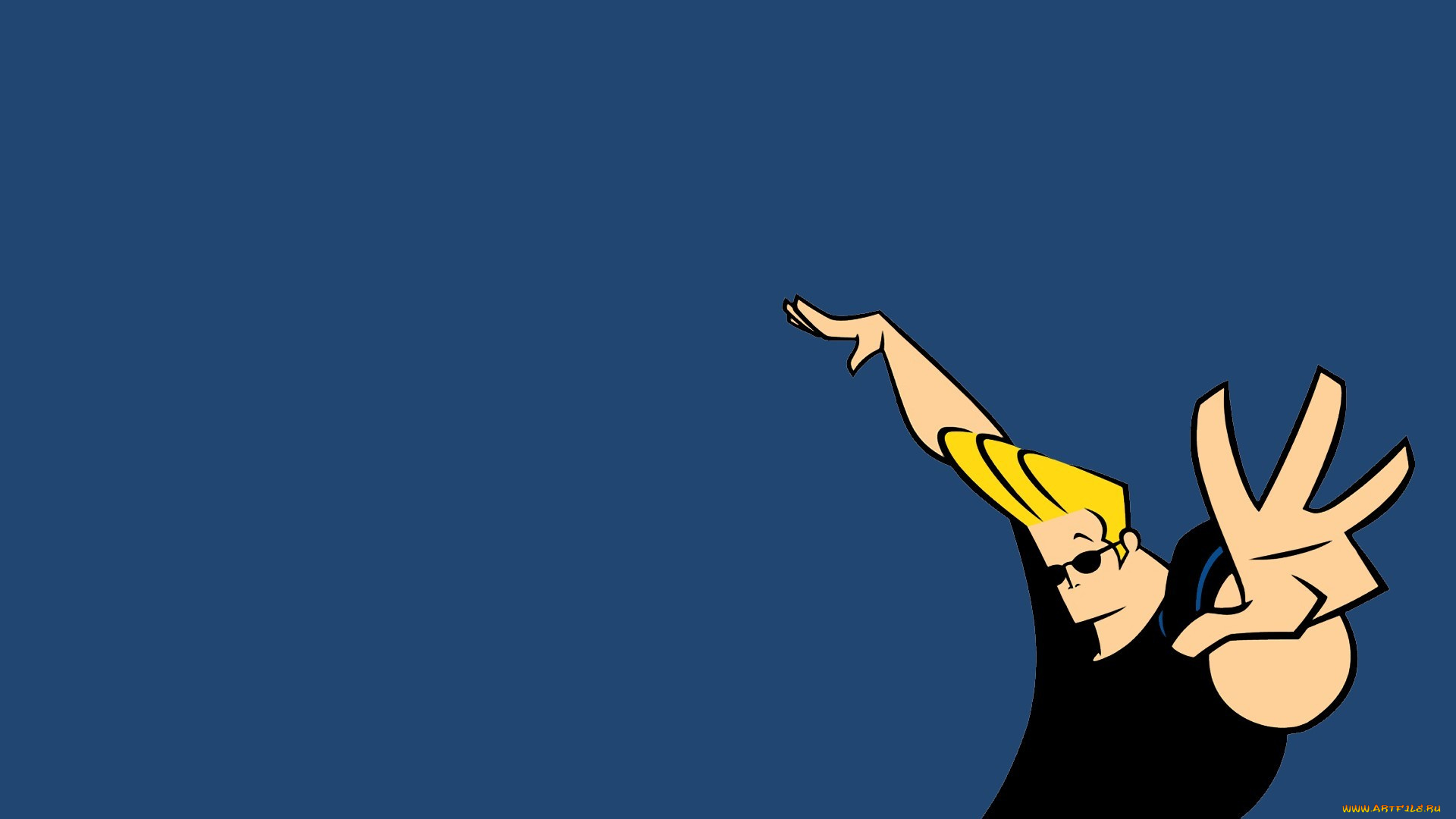 рисованные, минимализм, синий