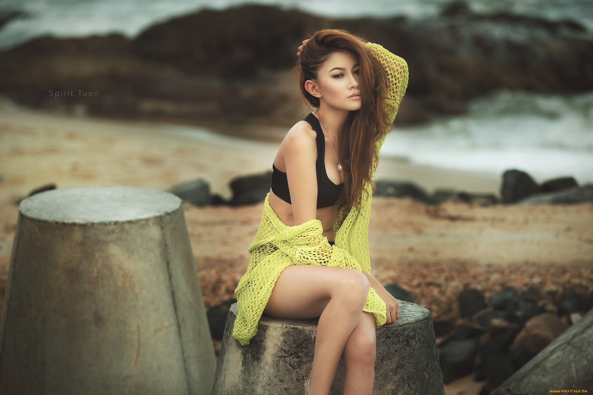 девушки, rainy, duong, накидка