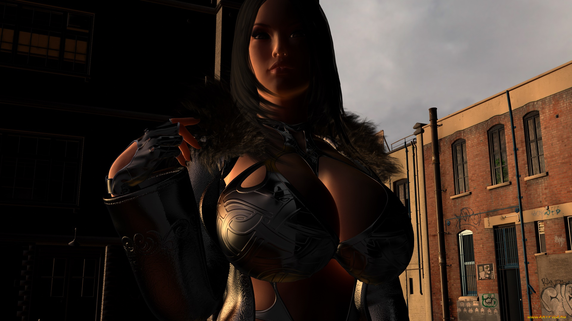 3д, графика, люди, , people, взгляд, девушка, фон