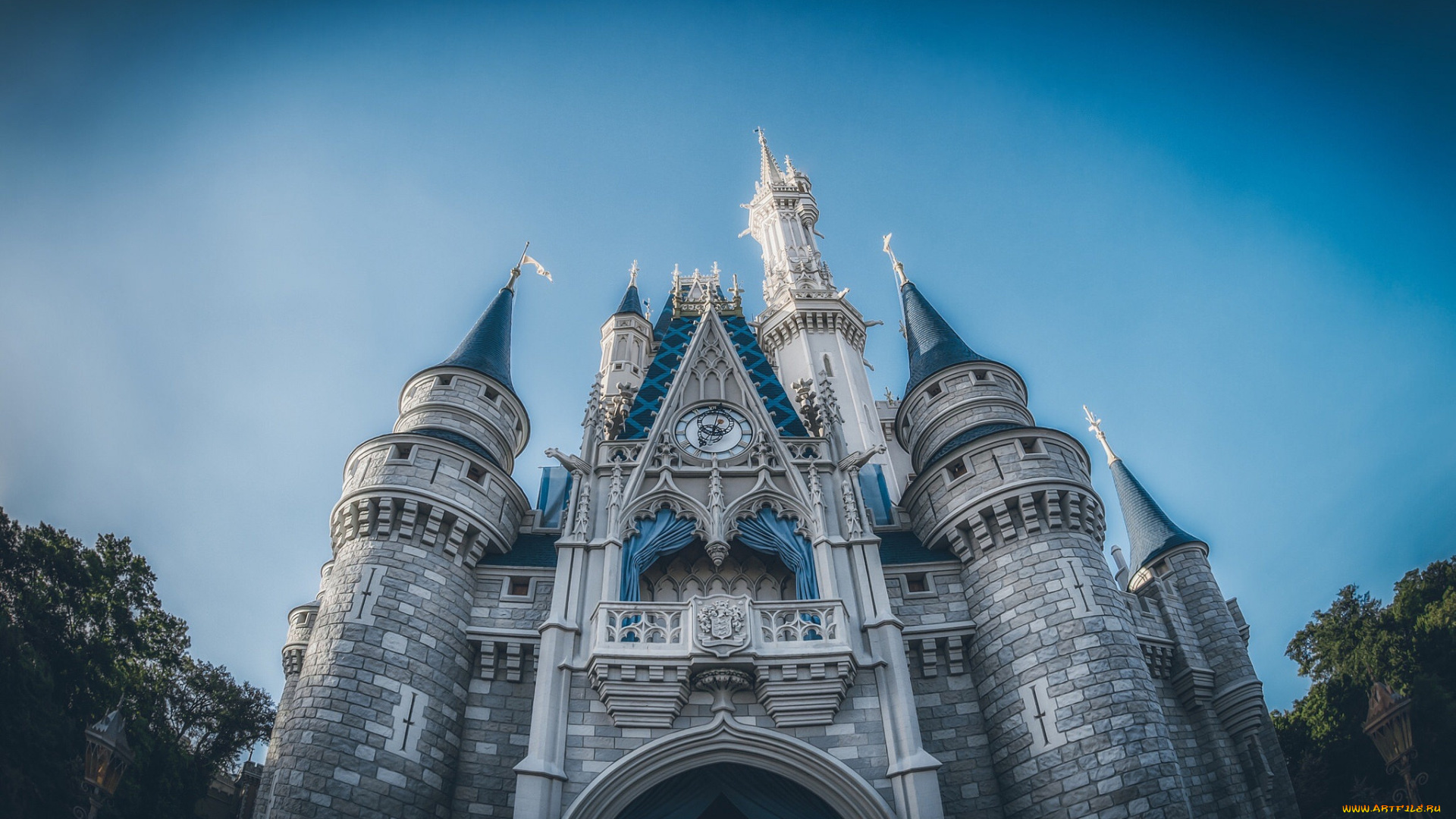 cinderella, castle, города, диснейленд, замок