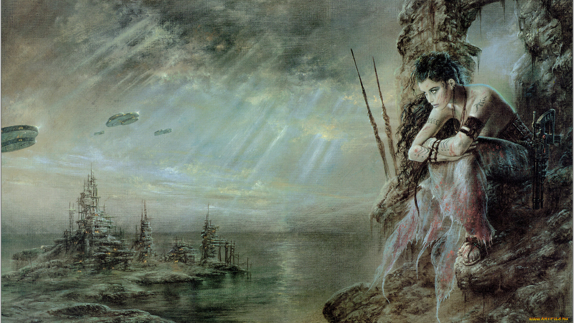 фэнтези, _luis, royo, картина, luis, royo, painting, живопись, the, wait