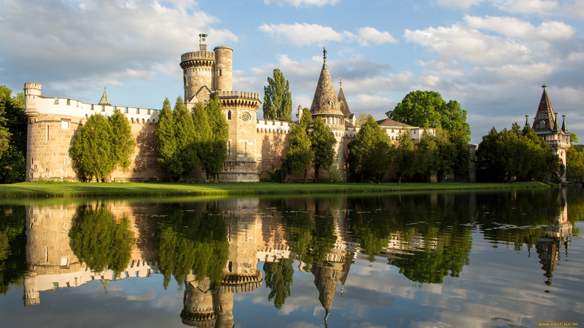 franzensburg, города, -, дворцы, , замки, , крепости, стены, река, башни