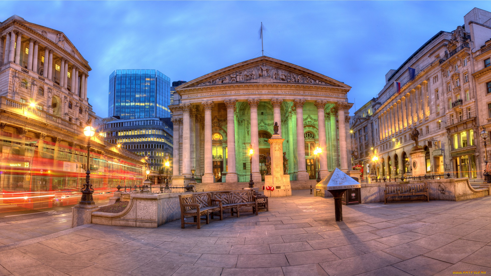 royal, exchange, london, города, лондон, , великобритания, дворец, площадь