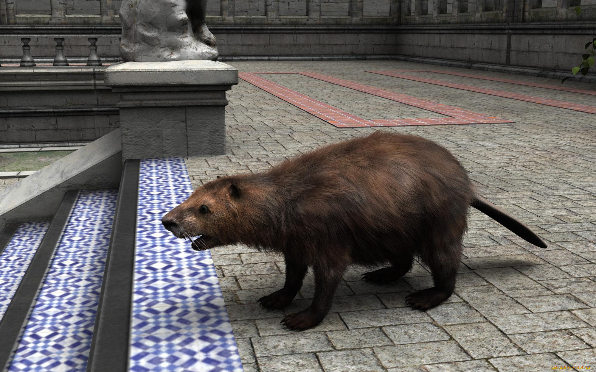 3д, графика, животные, , animals, зверок