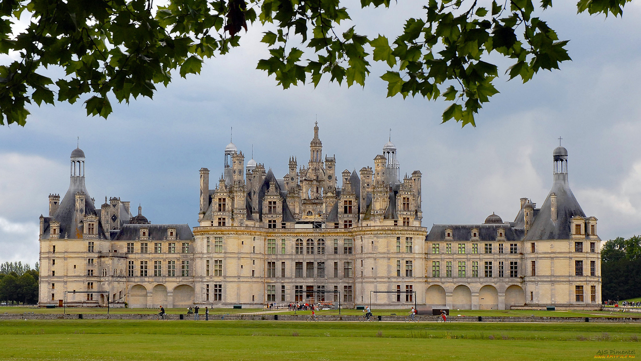 cha&, 770, teau, de, chambord, , france, города, -, дворцы, , замки, , крепости, ансамбль, дворец, парковый