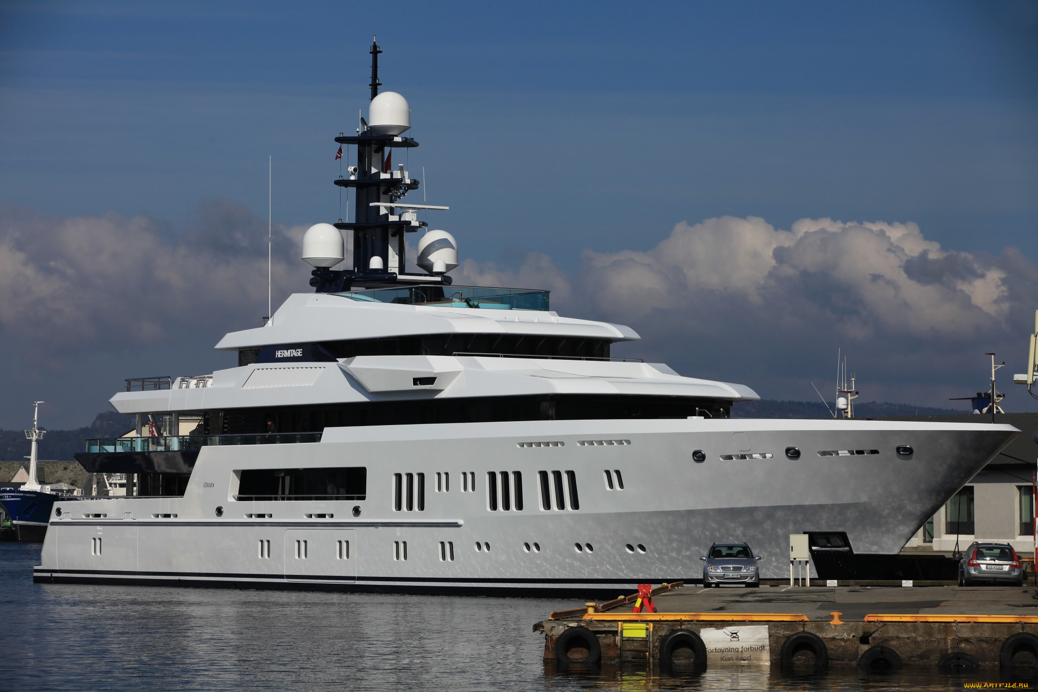 hermitage, корабли, Яхты, суперяхта