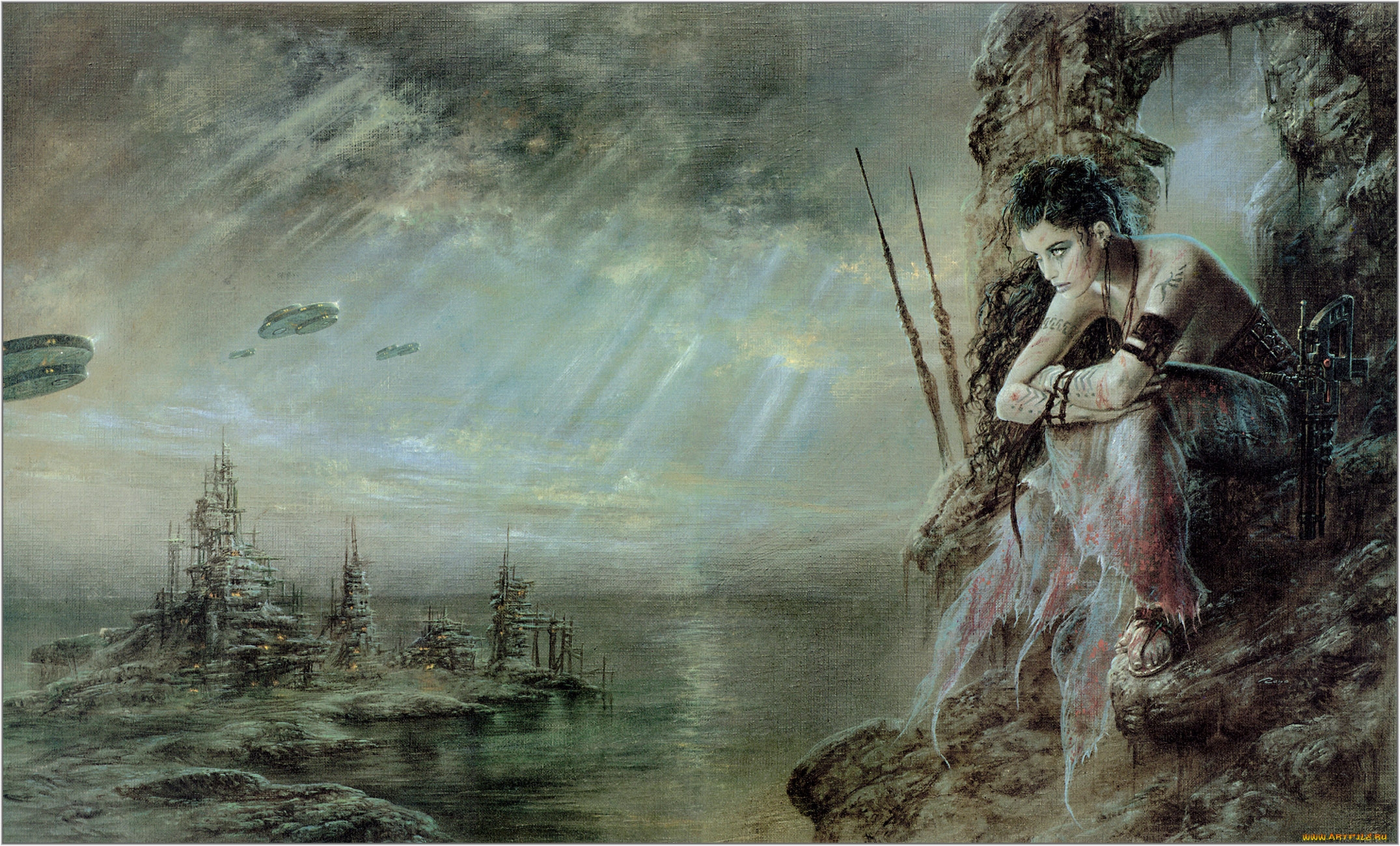 фэнтези, _luis, royo, картина, luis, royo, painting, живопись, the, wait