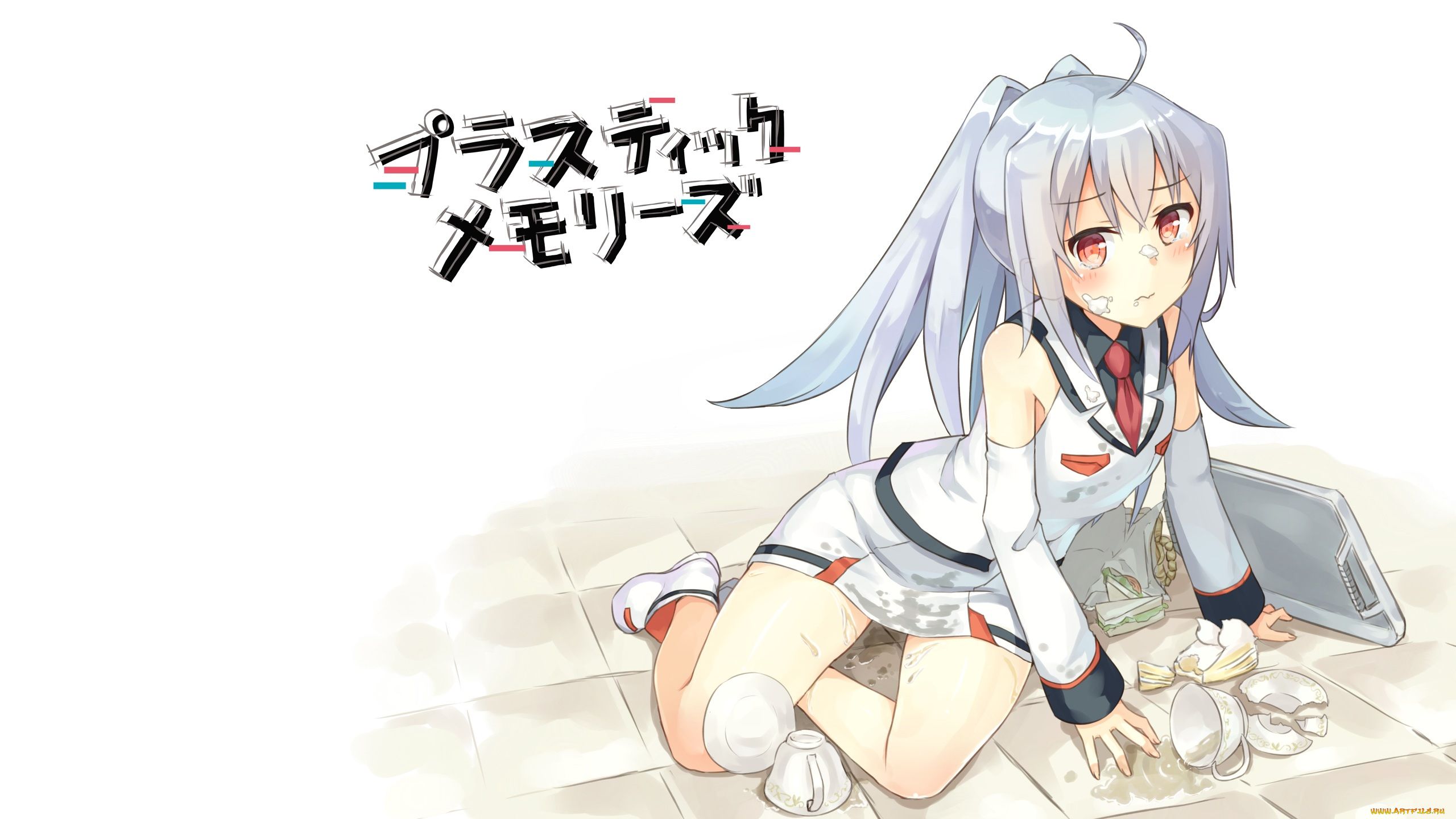 plastic, memories, аниме, unknown, , другое, фон, арт, ru-uma, девушка, isla, plastic, memories, крем