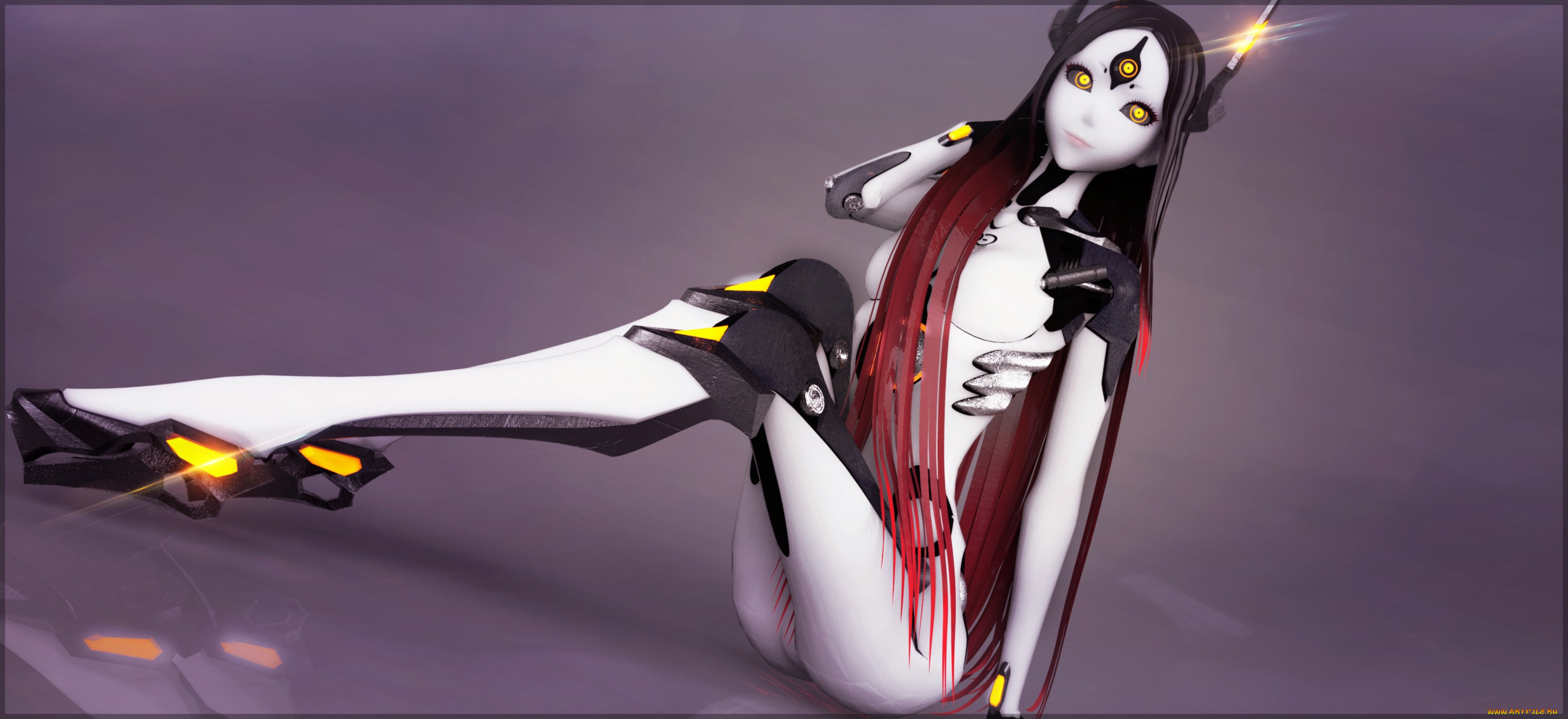 фэнтези, роботы, , киборги, , механизмы, tri-oxygen, luka, робот, длинные, волосы, девушка, vocaloid, вокалоид