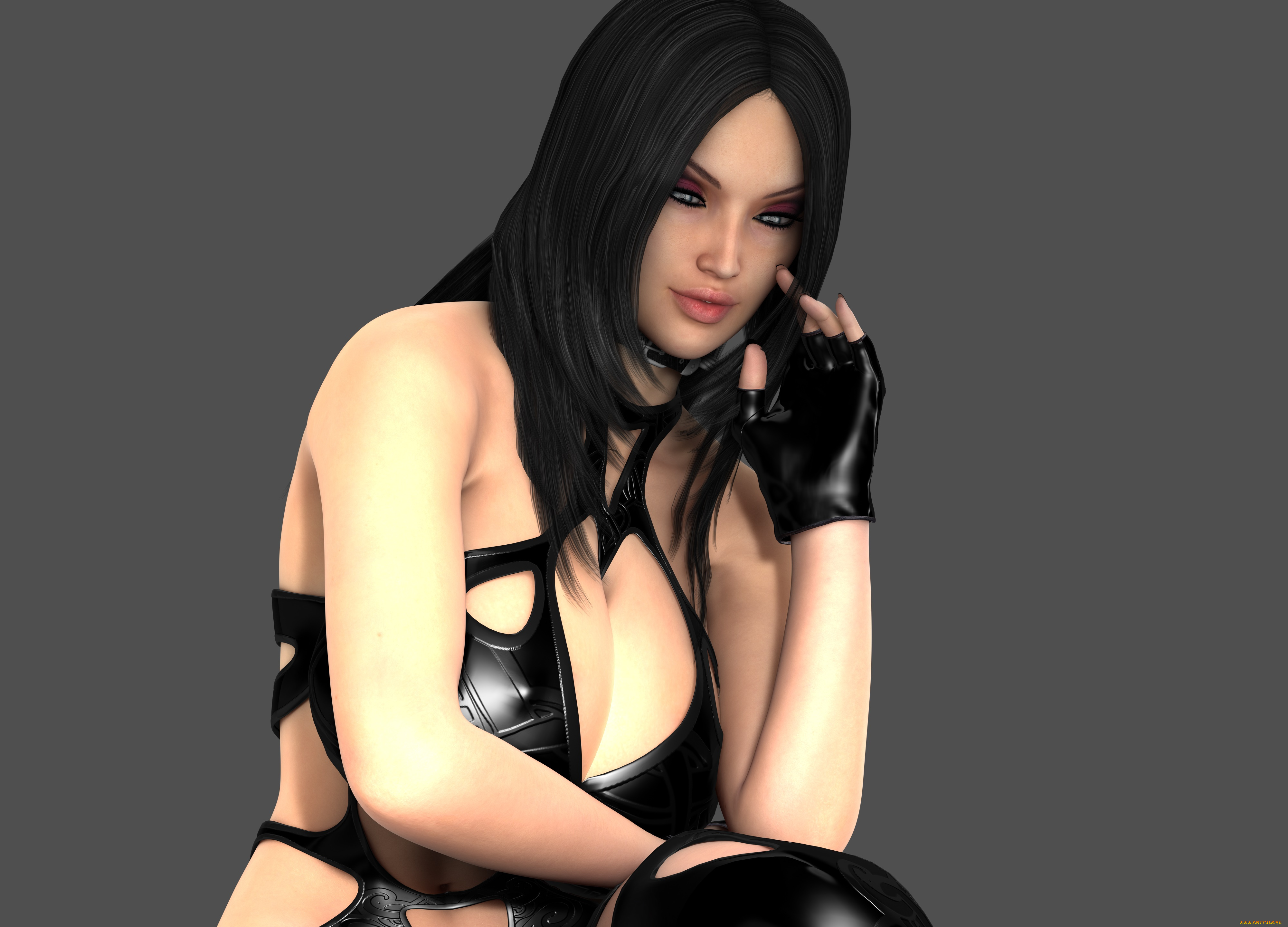 3д, графика, люди, , people, девушка, взгляд, фон